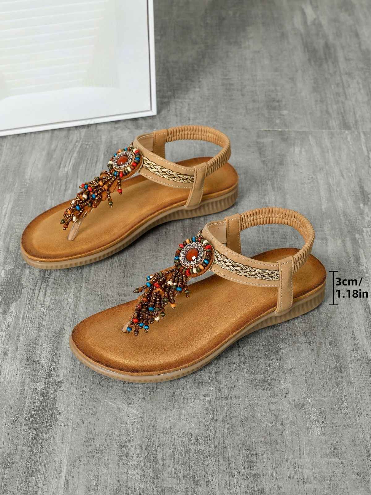 Bohemian Stil Flip-Flop Tassel Sandals - Image 7