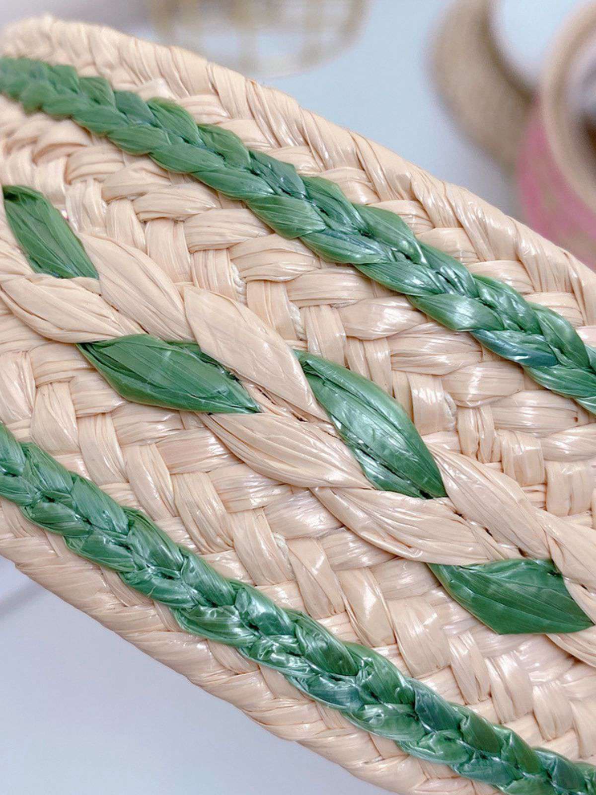 Boho Farbe Patchwork Geflochten Stirnband - Image 8