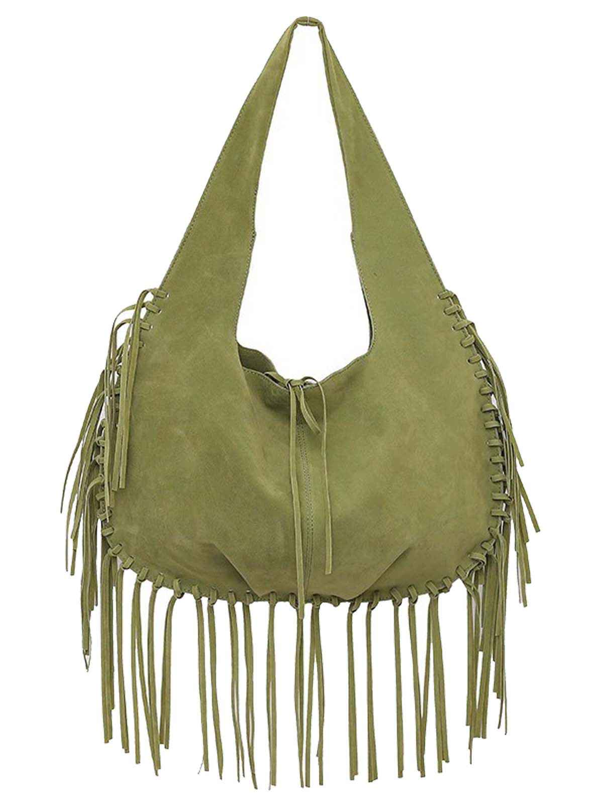 Boho Quaste Suede Hobo Umhängetasche - Image 2