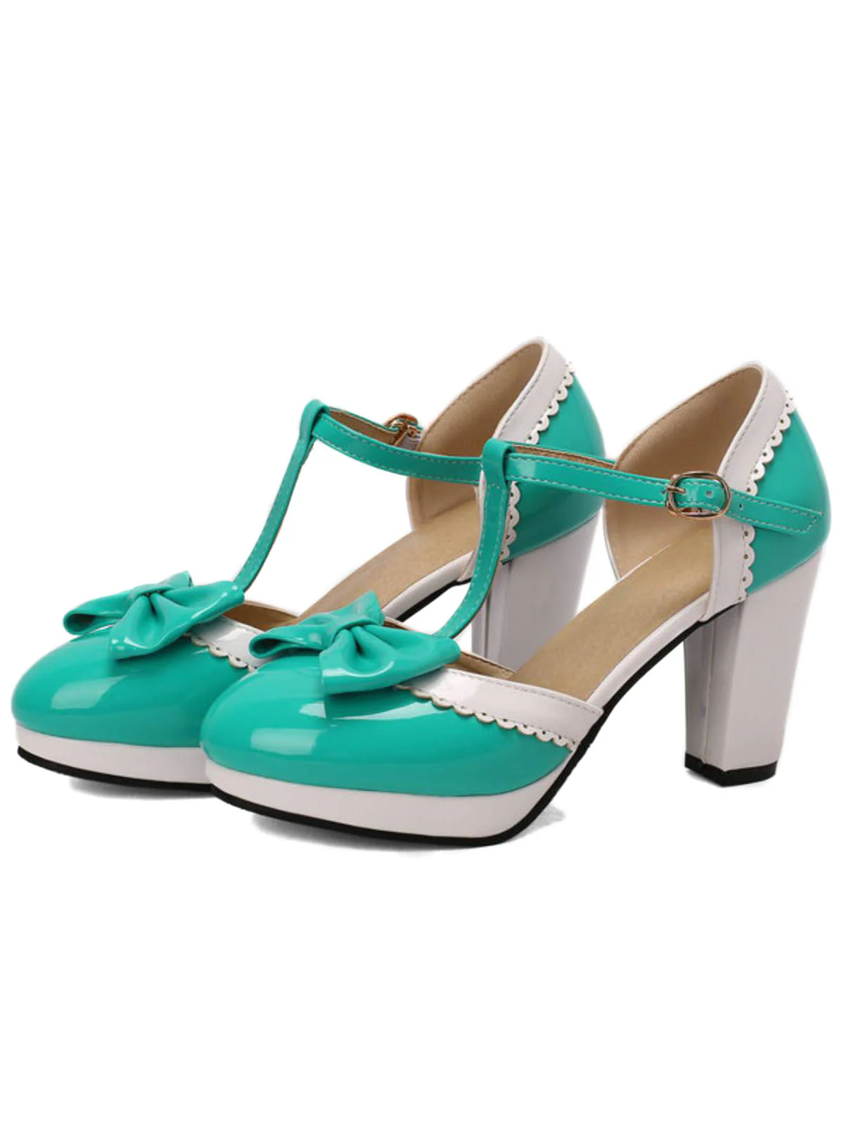 CHUNKY HEELS MARY JANE SCHUHE - Image 7