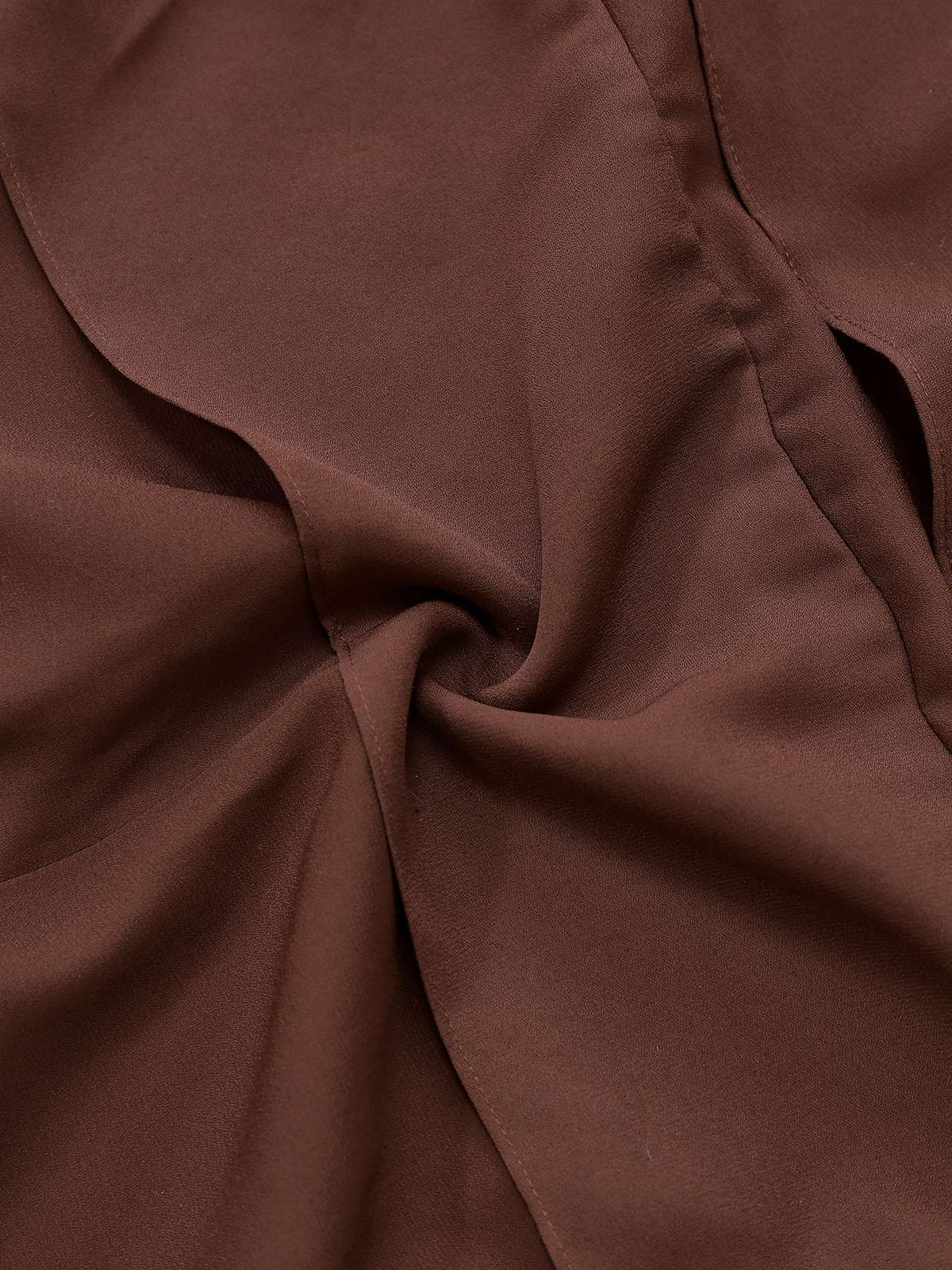 Braun 1920er Bogen Schleife Gürtel Taille Kleid - Image 8