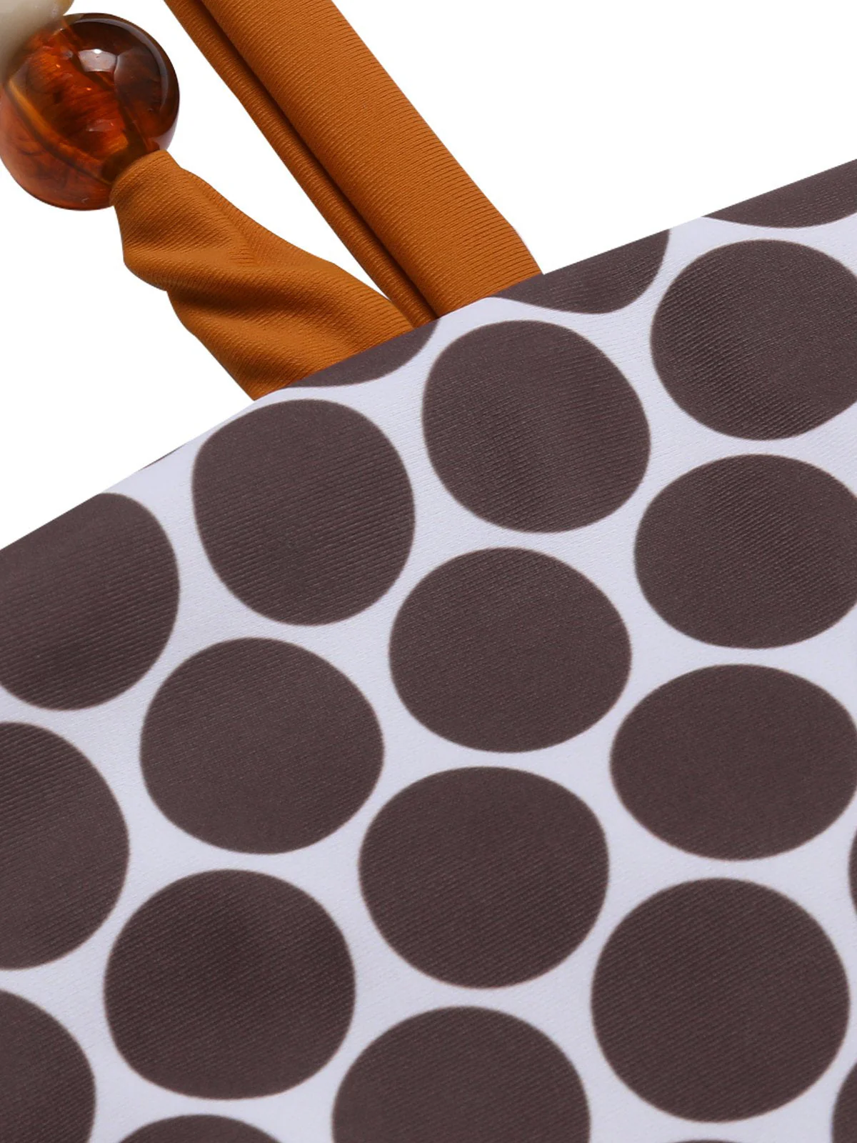 Braun 1930er Perlenbänder Polka Dots Reversibel Badeanzug - Image 9