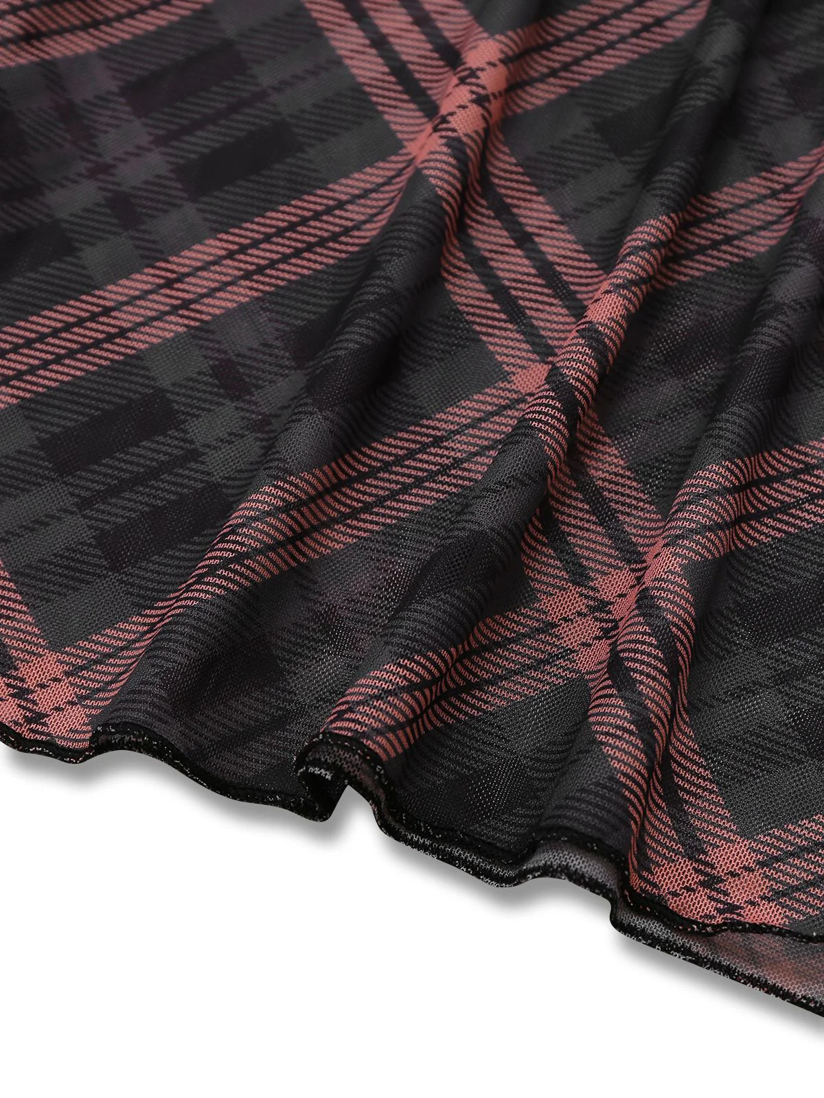 Braun 1930er Plaid Suspender V-Ausschnitt Schlank Maxi Kleid - Image 5