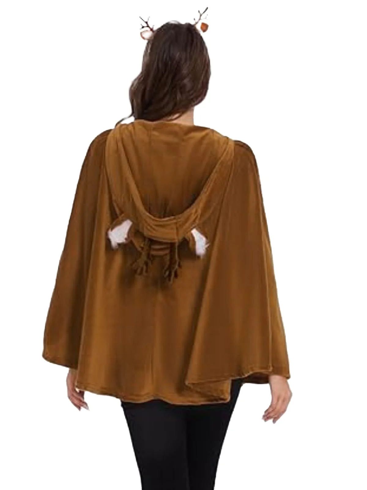 Braun 1940er Weihnachten Waldhirsch Cape - Image 4