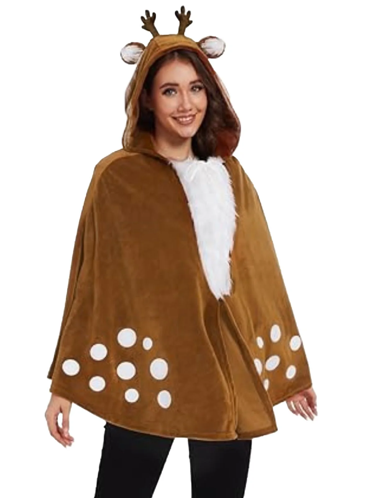 Braun 1940er Weihnachten Waldhirsch Cape - Image 6