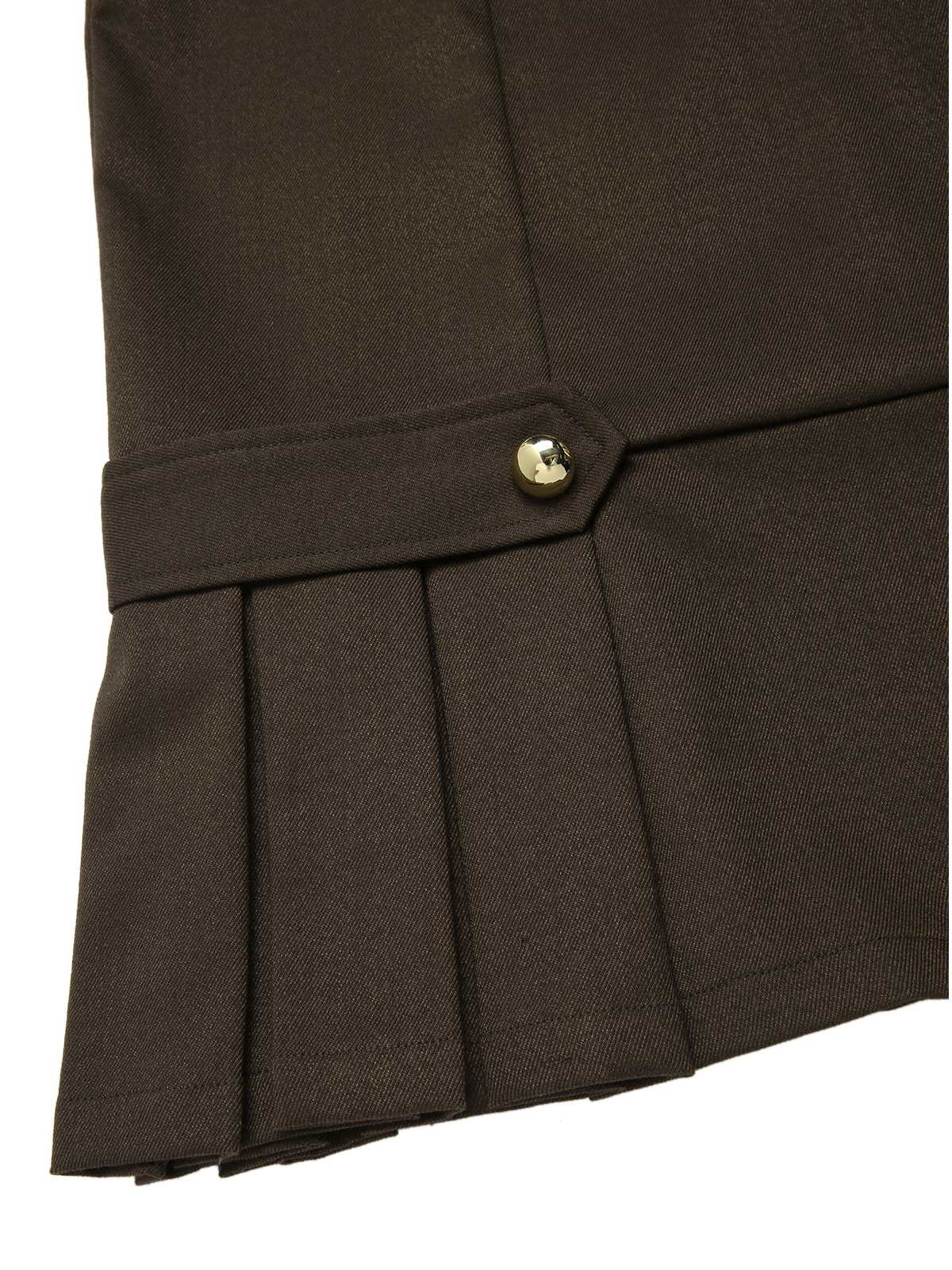 Braun 1960er Kontrast Langarm Bleistift Kleid - Image 8
