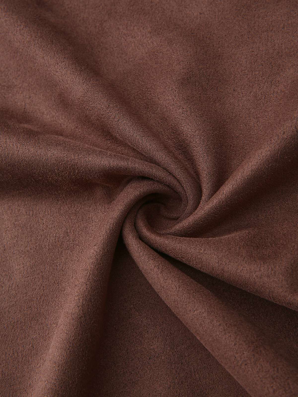 Braun 1970er Lang Ärmel Rundhals Gürtel Kleid - Image 7