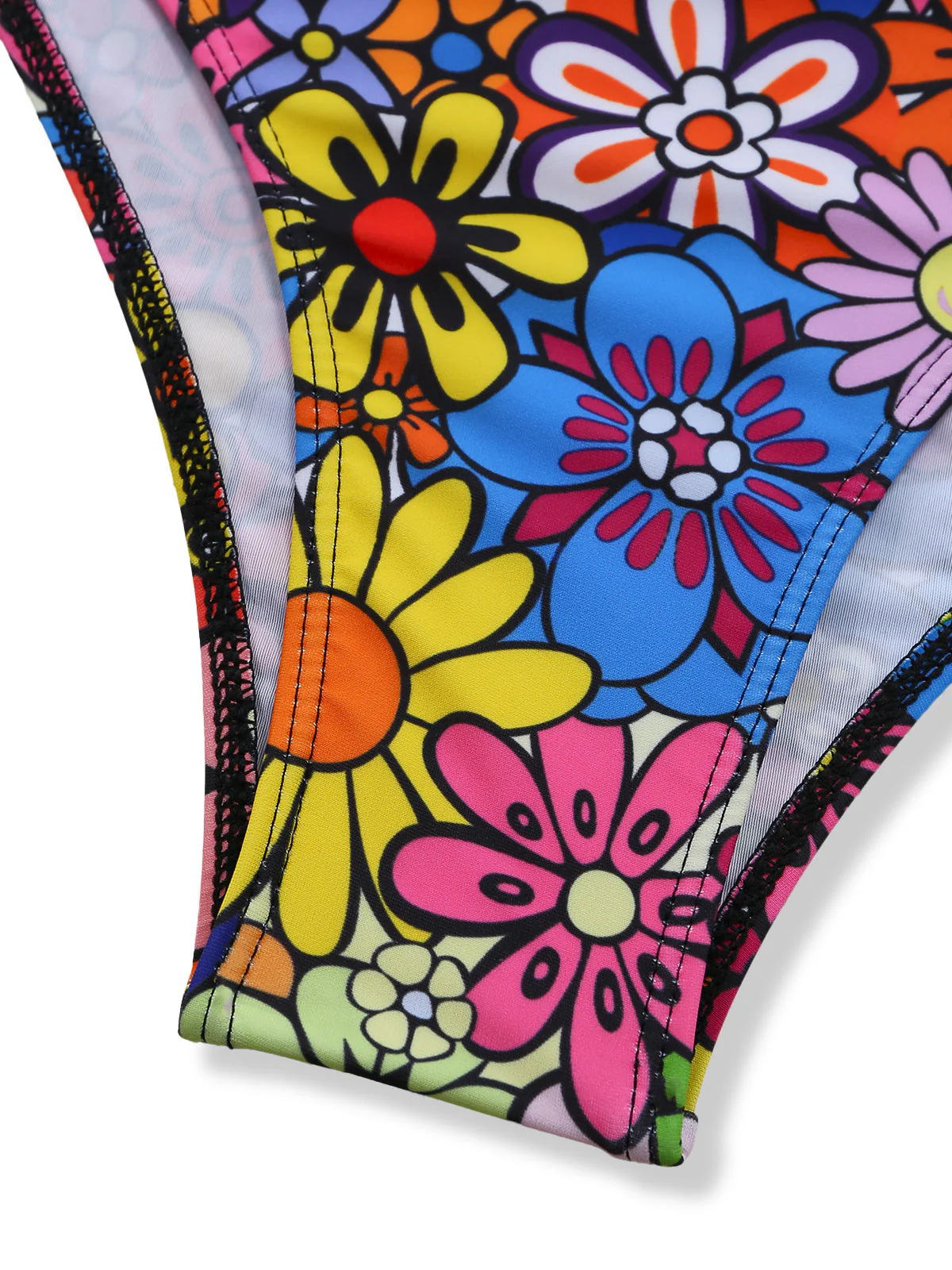 Bunt 2000er Gänseblümchen Halter Tankini Set - Image 7