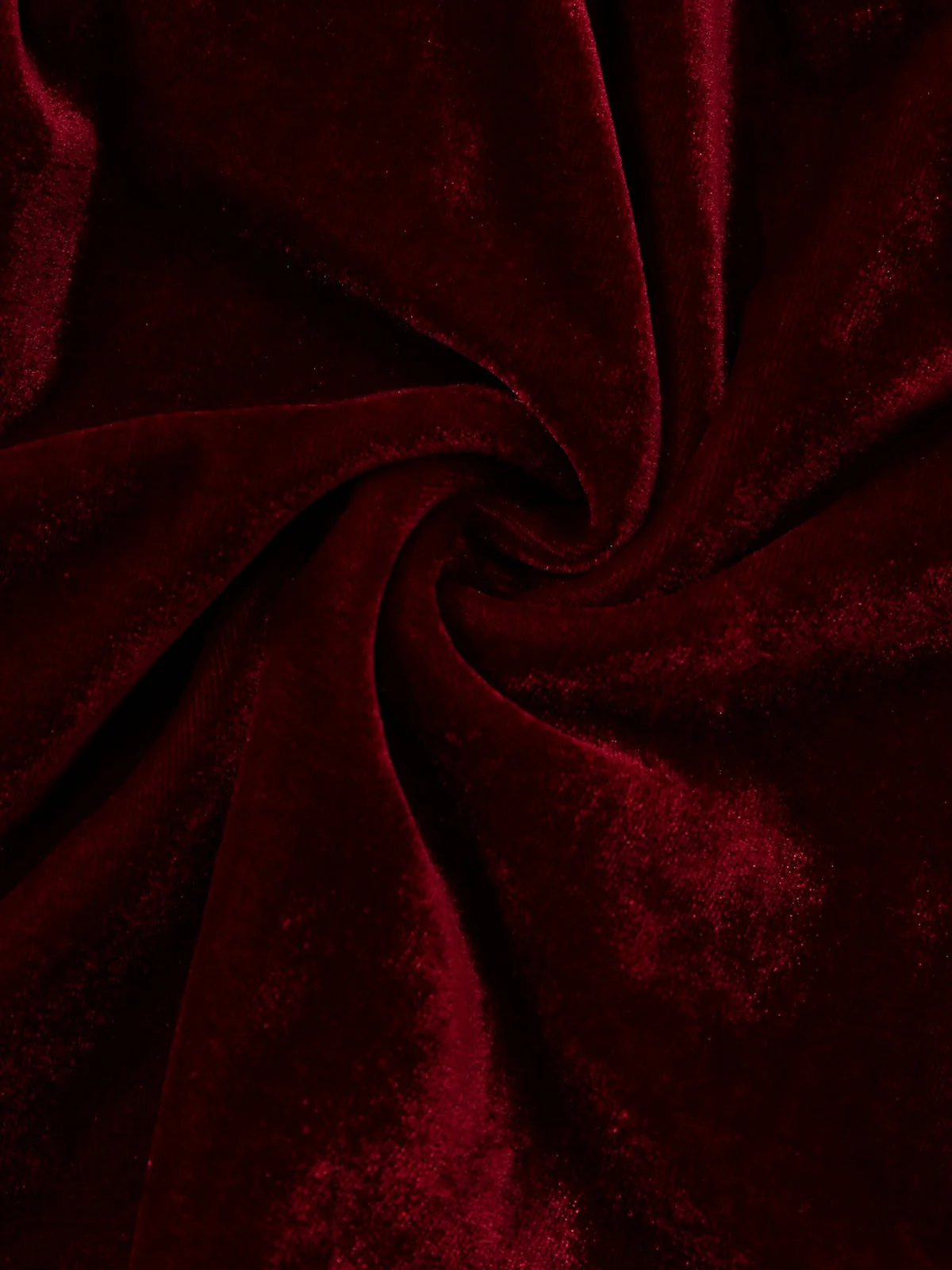 Burgund 1960er Gothic Netz Trägerlos Irregulär Saum Kleid - Image 4