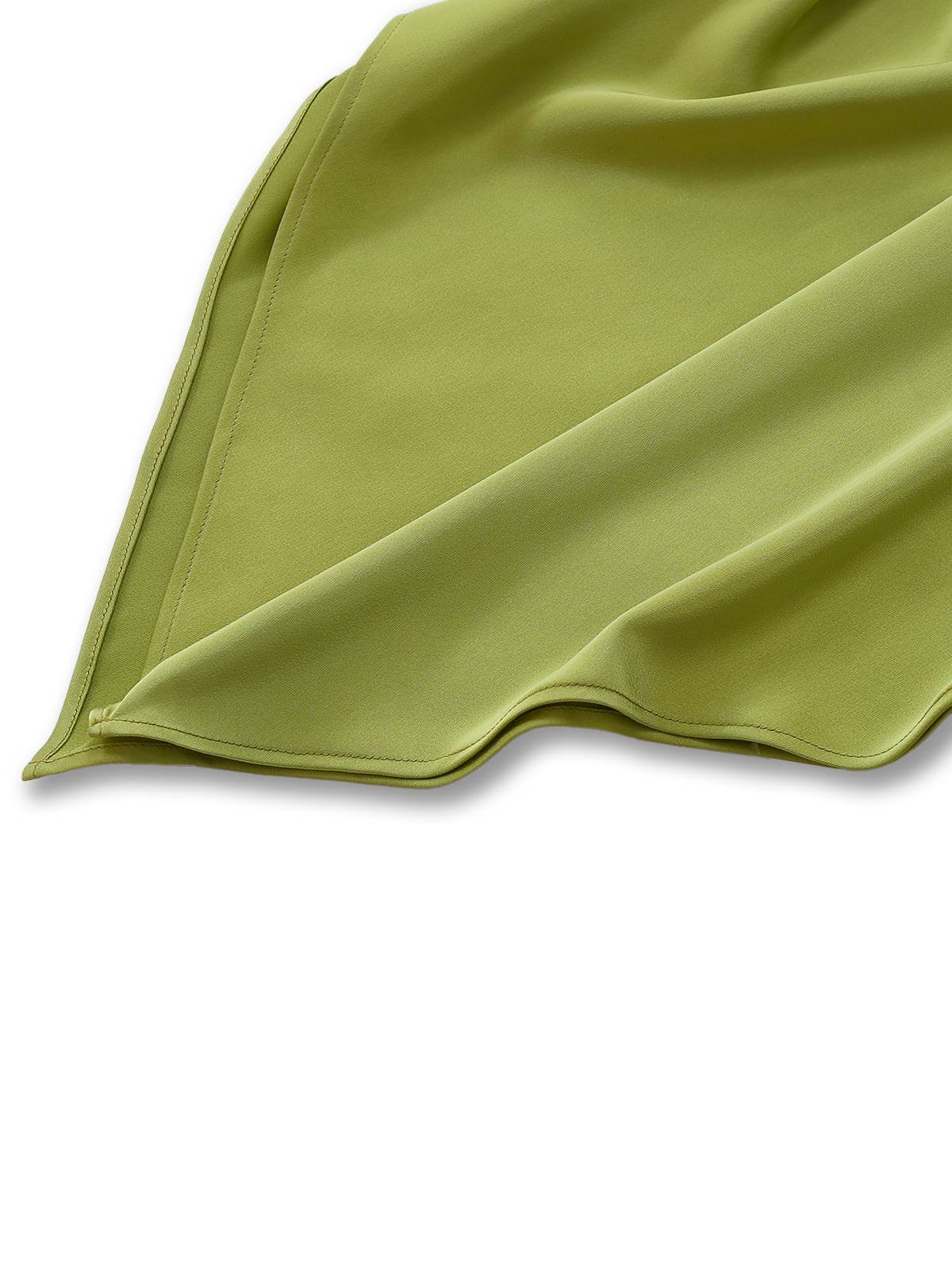 Chartreuse 1920er Schimmernd Taschentuch Saum Kleid - Image 8