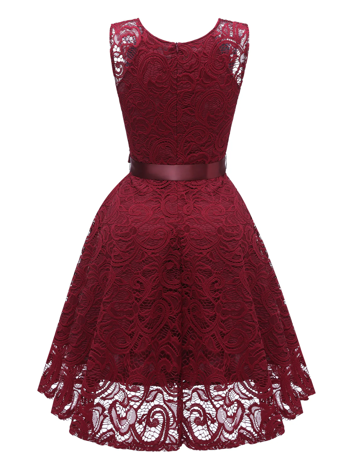 1950ER SPITZE BLUMEN BOGEN  KLEID - Image 5