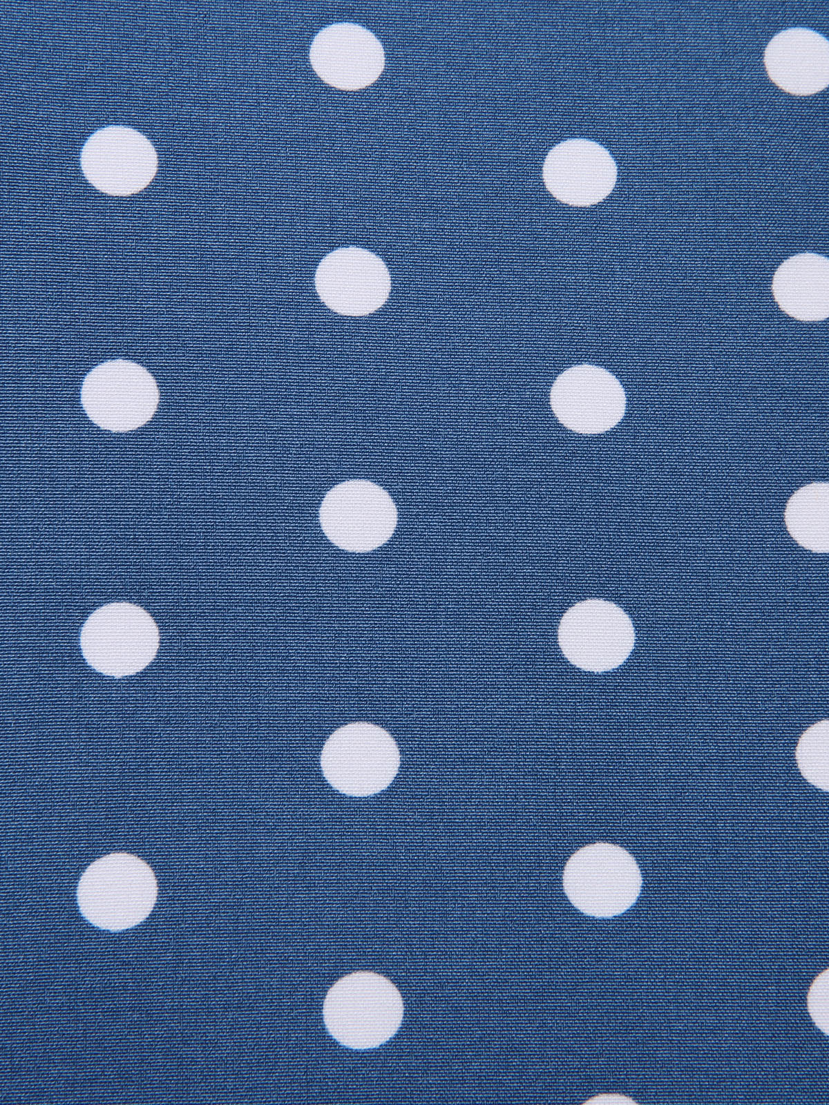 Dunkelblau 1930er V-Ausschnitt Polka Dots Kleid mit Gürtel - Image 15