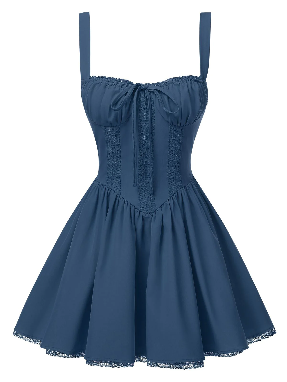 1950er Träger Schnürung Korsett Mini Kleid - Image 7
