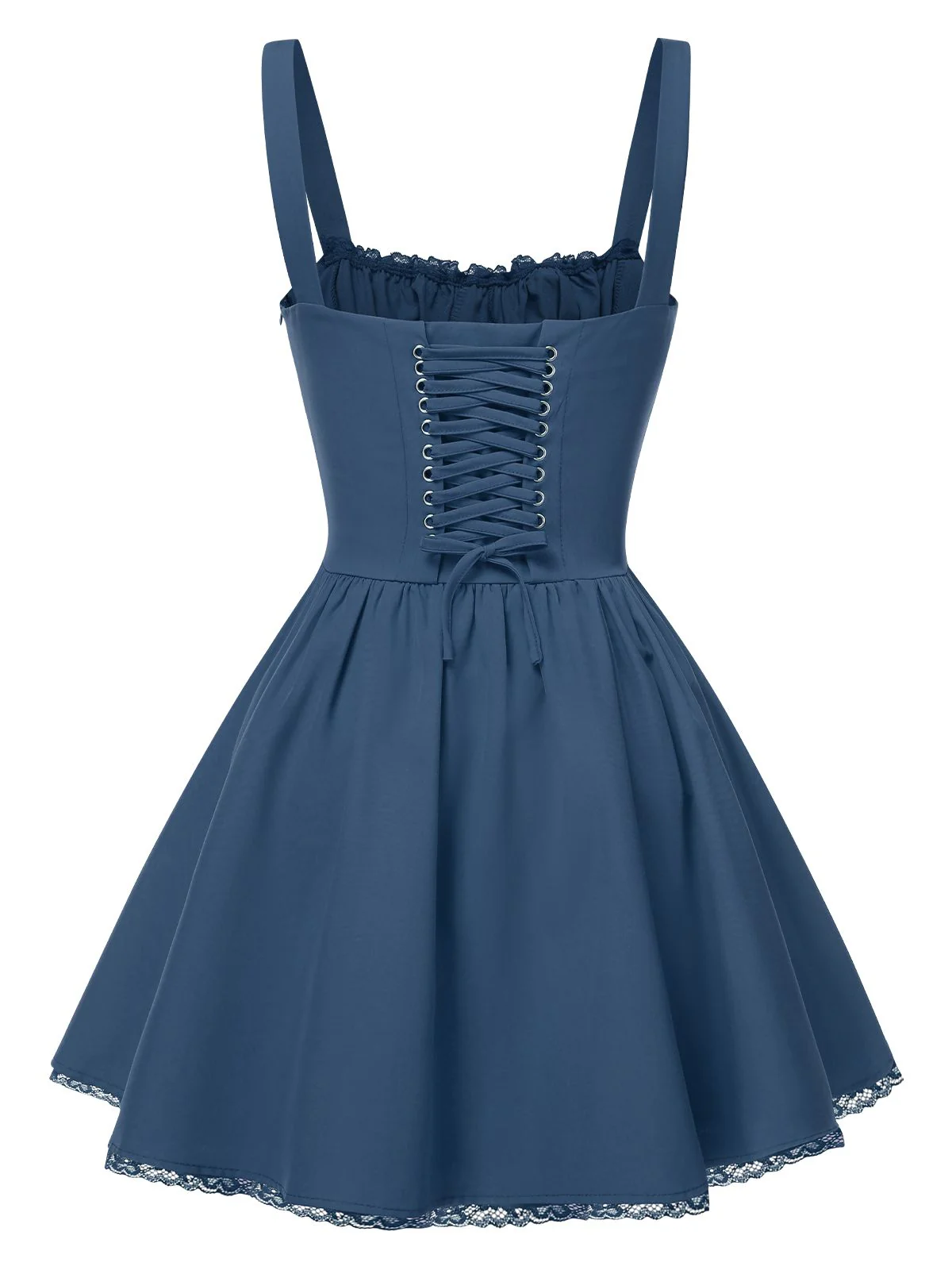1950er Träger Schnürung Korsett Mini Kleid - Image 8