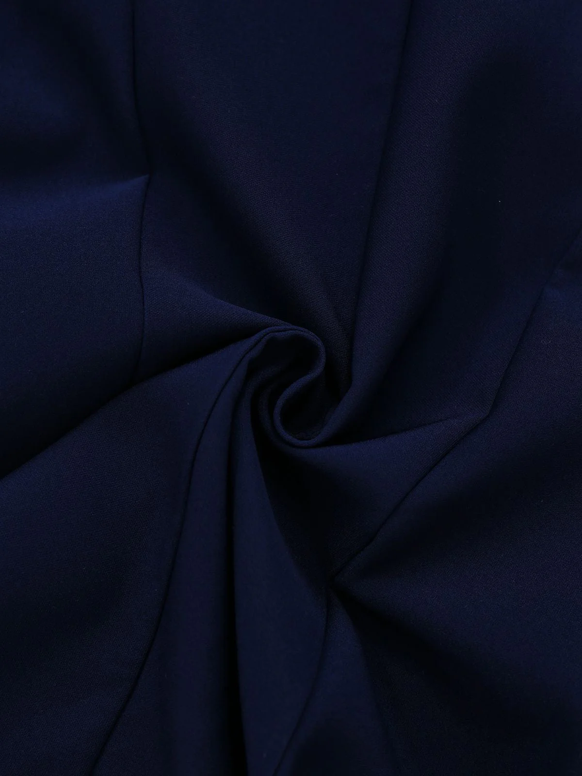 Dunkelblau 1960er Kontrast Rohe Manschetten Tasten Kleid - Image 5