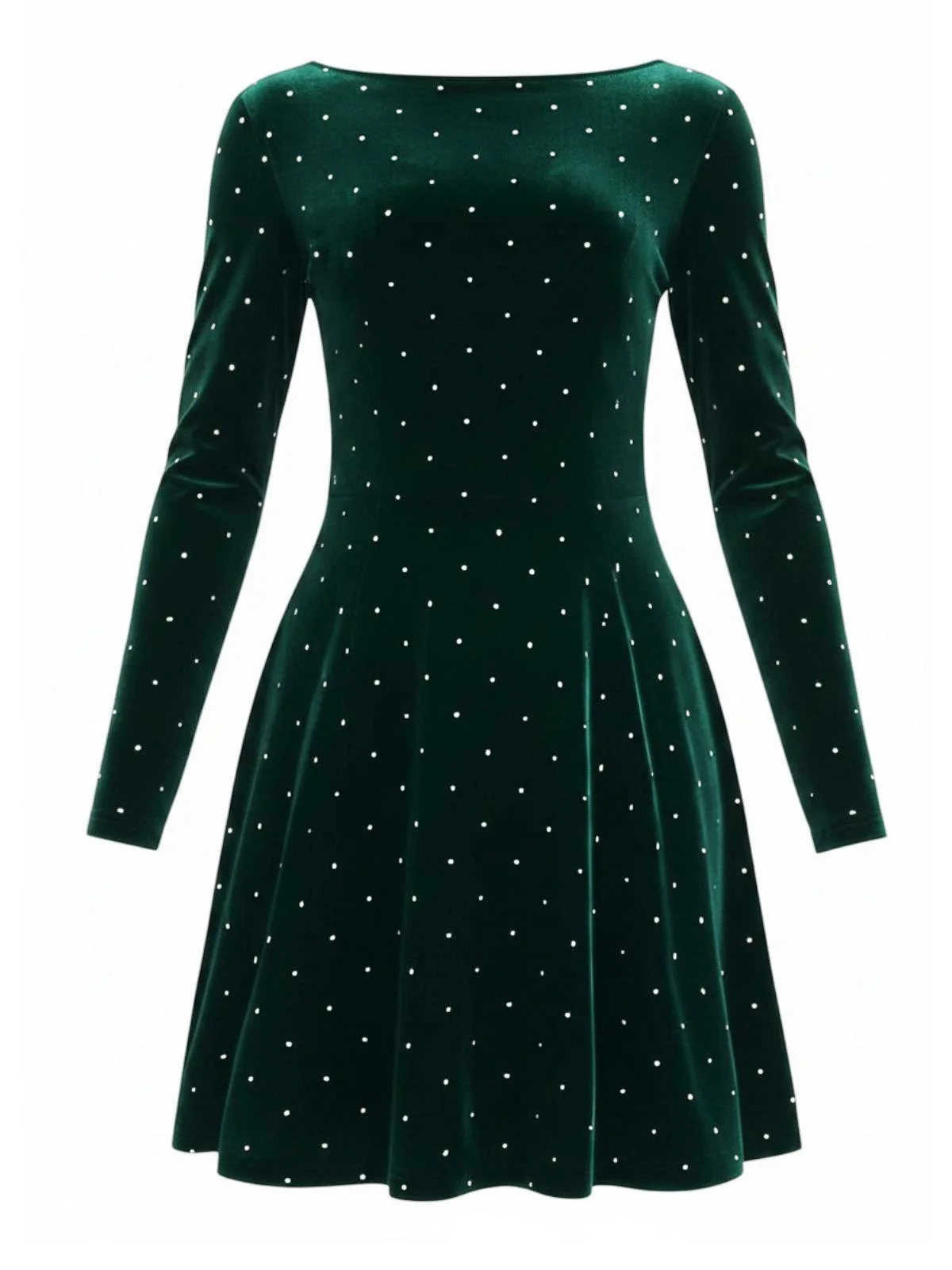 Schwarz 1980er Samt Strassstein Tailliert Party Kleid - Image 16