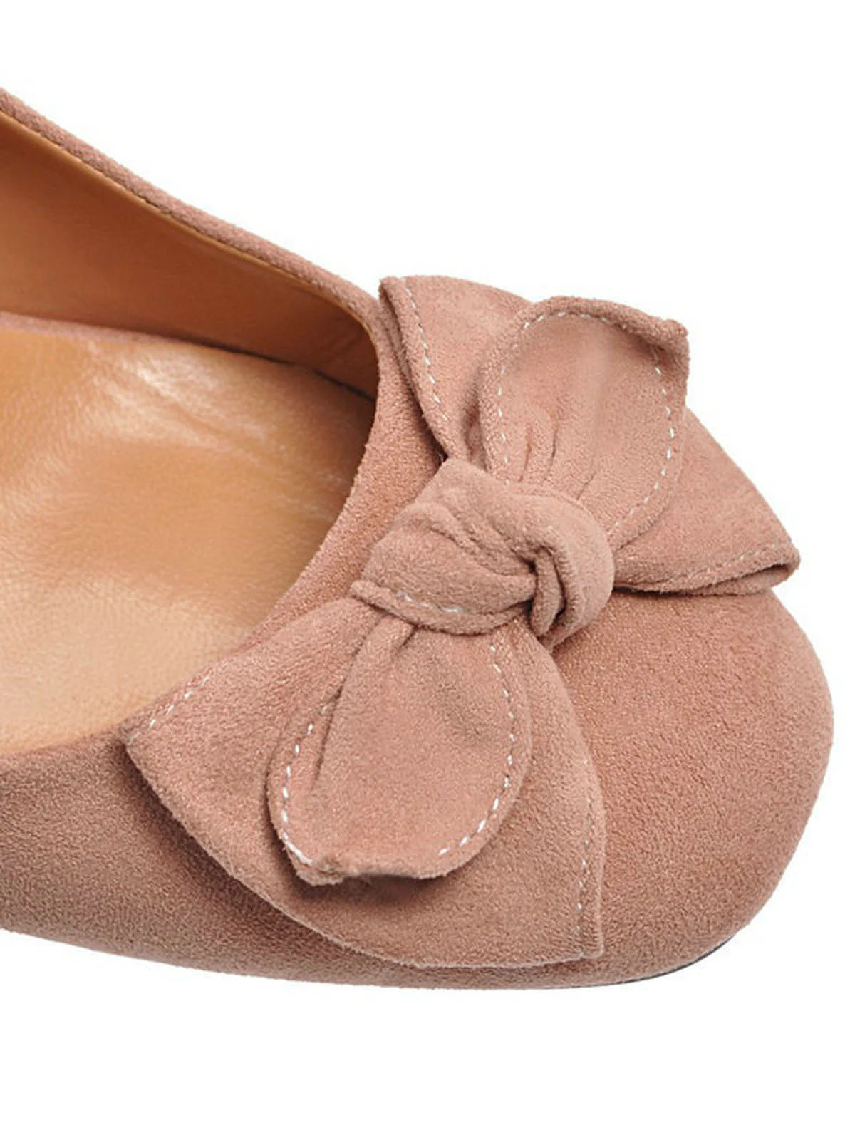 EINFARBIGE SCHUHE MIT SCHLEIFENKNOTEN UND KEILABSATZ - Image 10