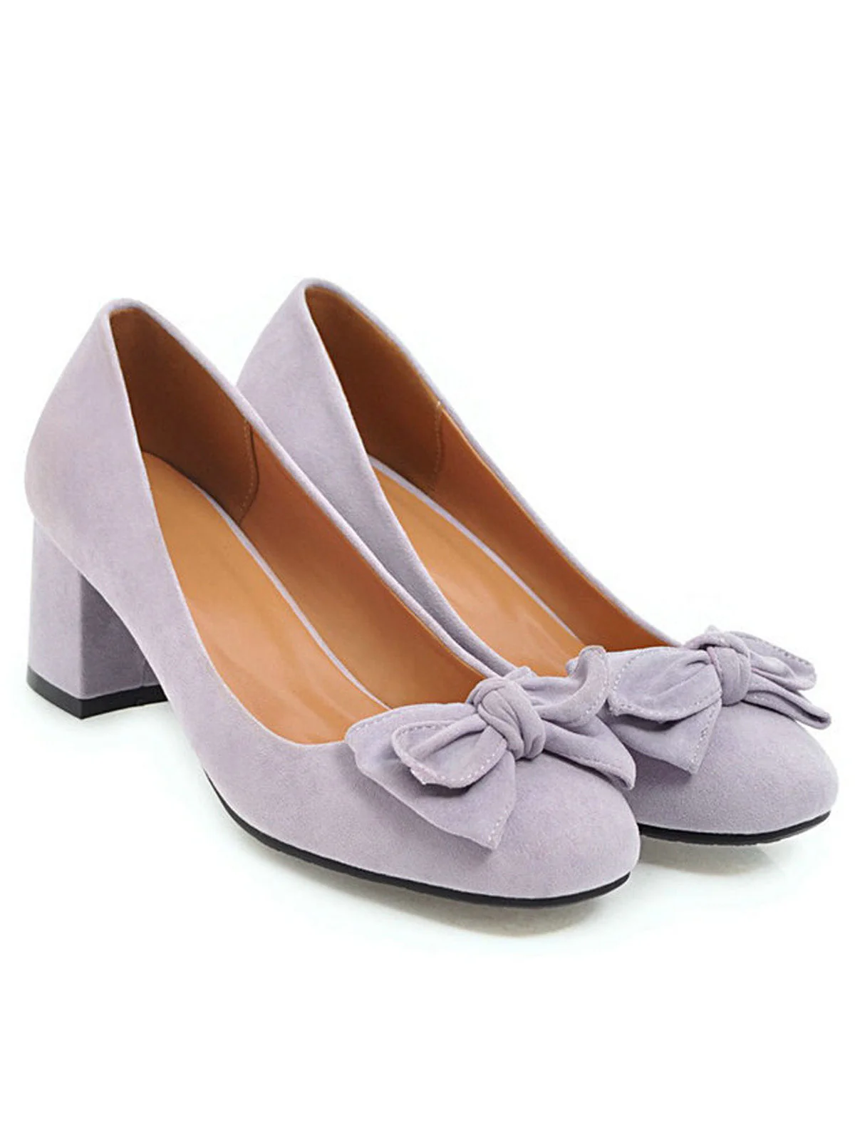 EINFARBIGE SCHUHE MIT SCHLEIFENKNOTEN UND KEILABSATZ - Image 7