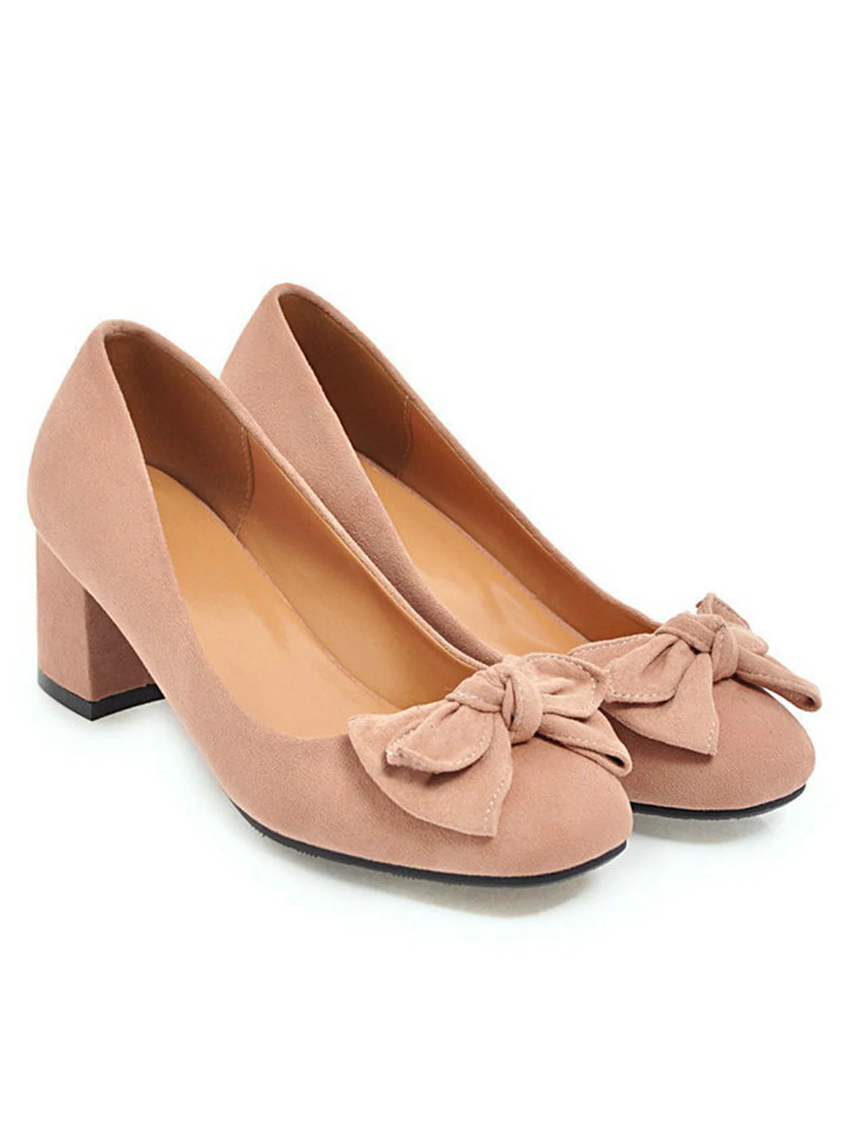 EINFARBIGE SCHUHE MIT SCHLEIFENKNOTEN UND KEILABSATZ - Image 9
