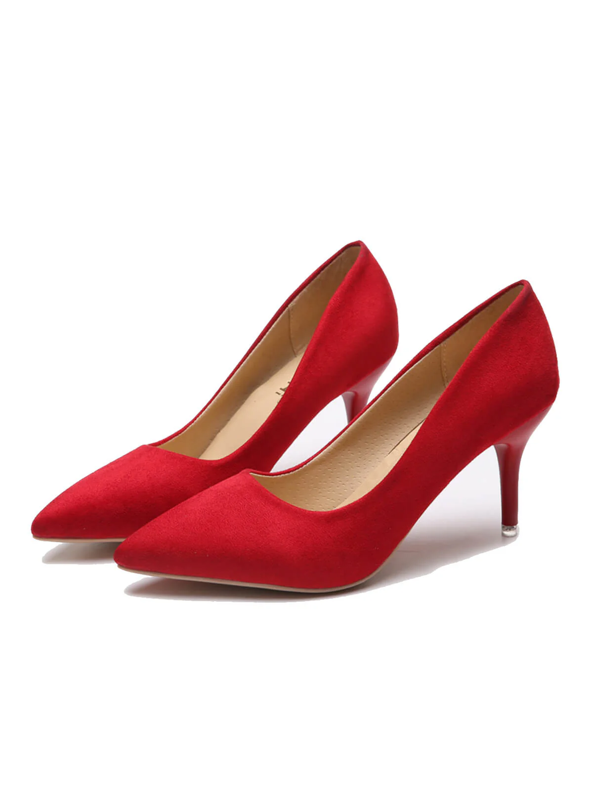 Feste Farbe Wildleder Dünne Absätze Pumps - Image 3
