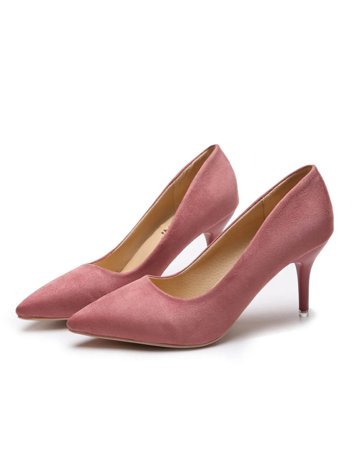 Feste Farbe Wildleder Dünne Absätze Pumps - Image 7
