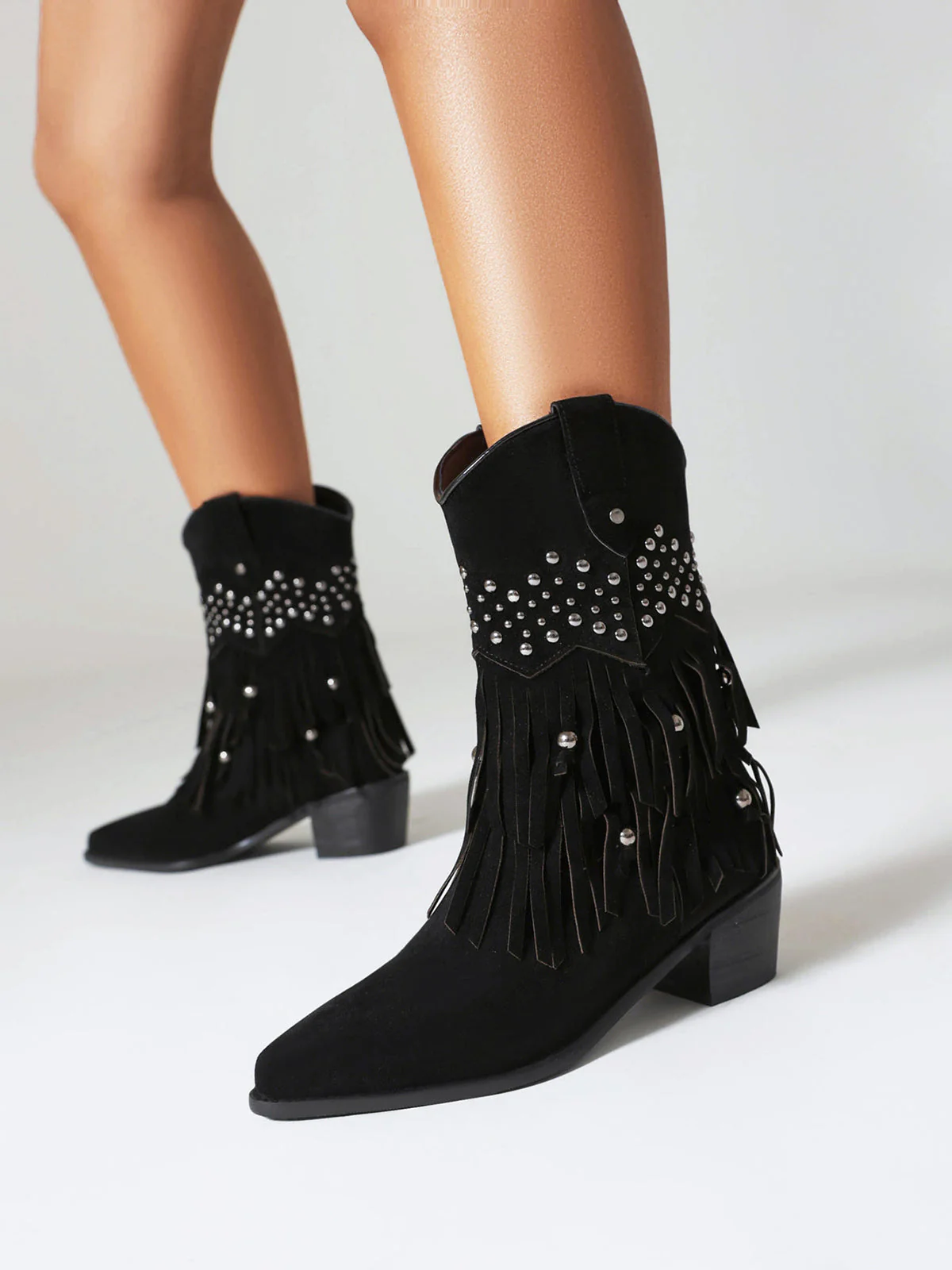 Flanell Kegelabsatz Westernstiefel - Image 10