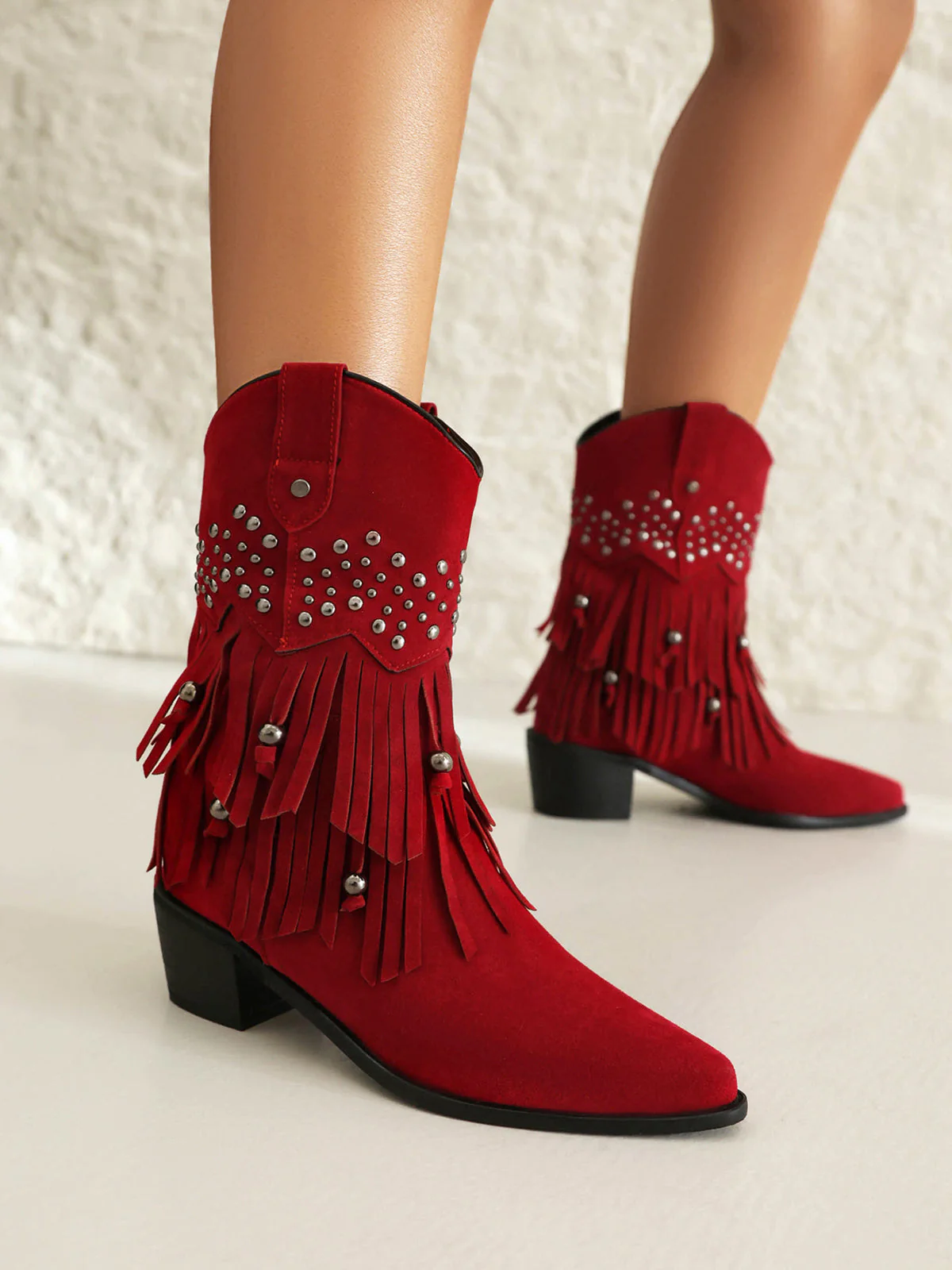 Flanell Kegelabsatz Westernstiefel - Image 15