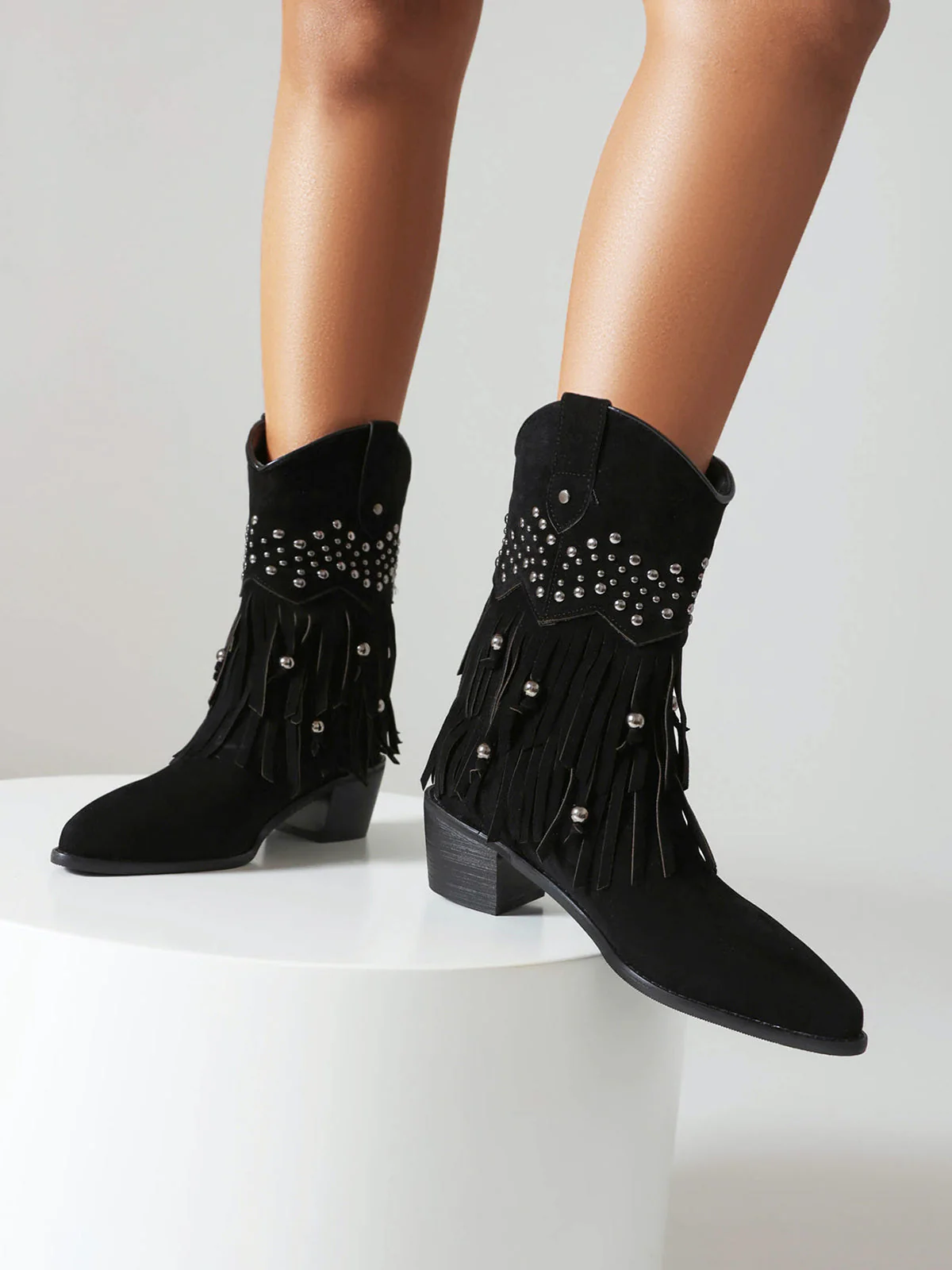 Flanell Kegelabsatz Westernstiefel - Image 9