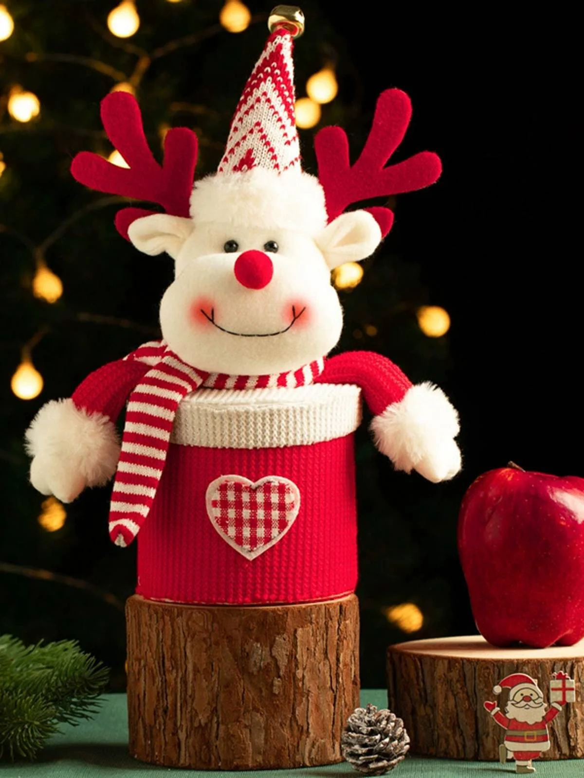 Fröhliche Weihnachten Zeichentrick Plüsch Stricken Geschenk Schachtel - Image 3