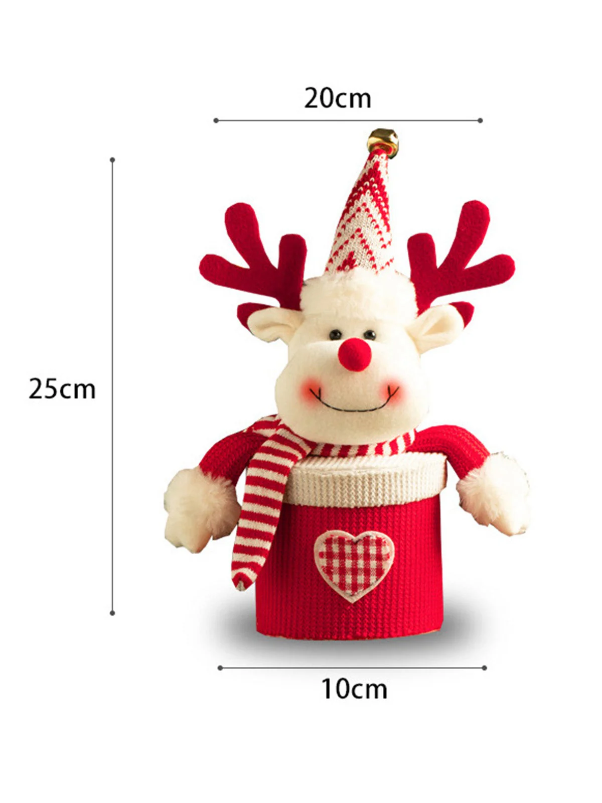 Fröhliche Weihnachten Zeichentrick Plüsch Stricken Geschenk Schachtel - Image 4