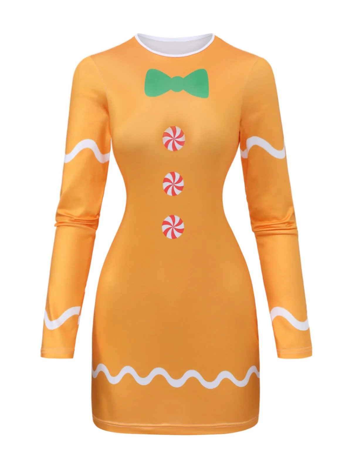 Gelb 1960er Lebkuchen Cosplay Kleid - Image 2