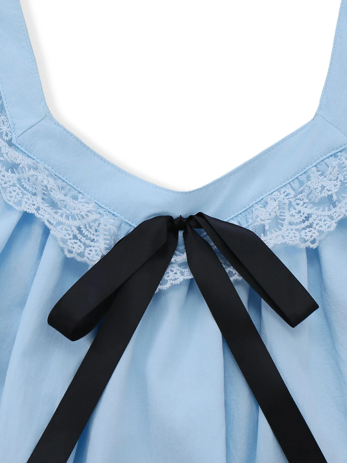 Gelb 1960er Solide Bogen Rückenfrei Spitze Babydoll Kleid - Image 8