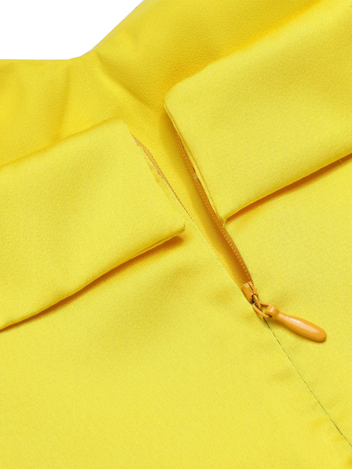 Gelb & Blau 1960er Schneewittchen Kostüm Bogen Bleistift Kleid - Image 8