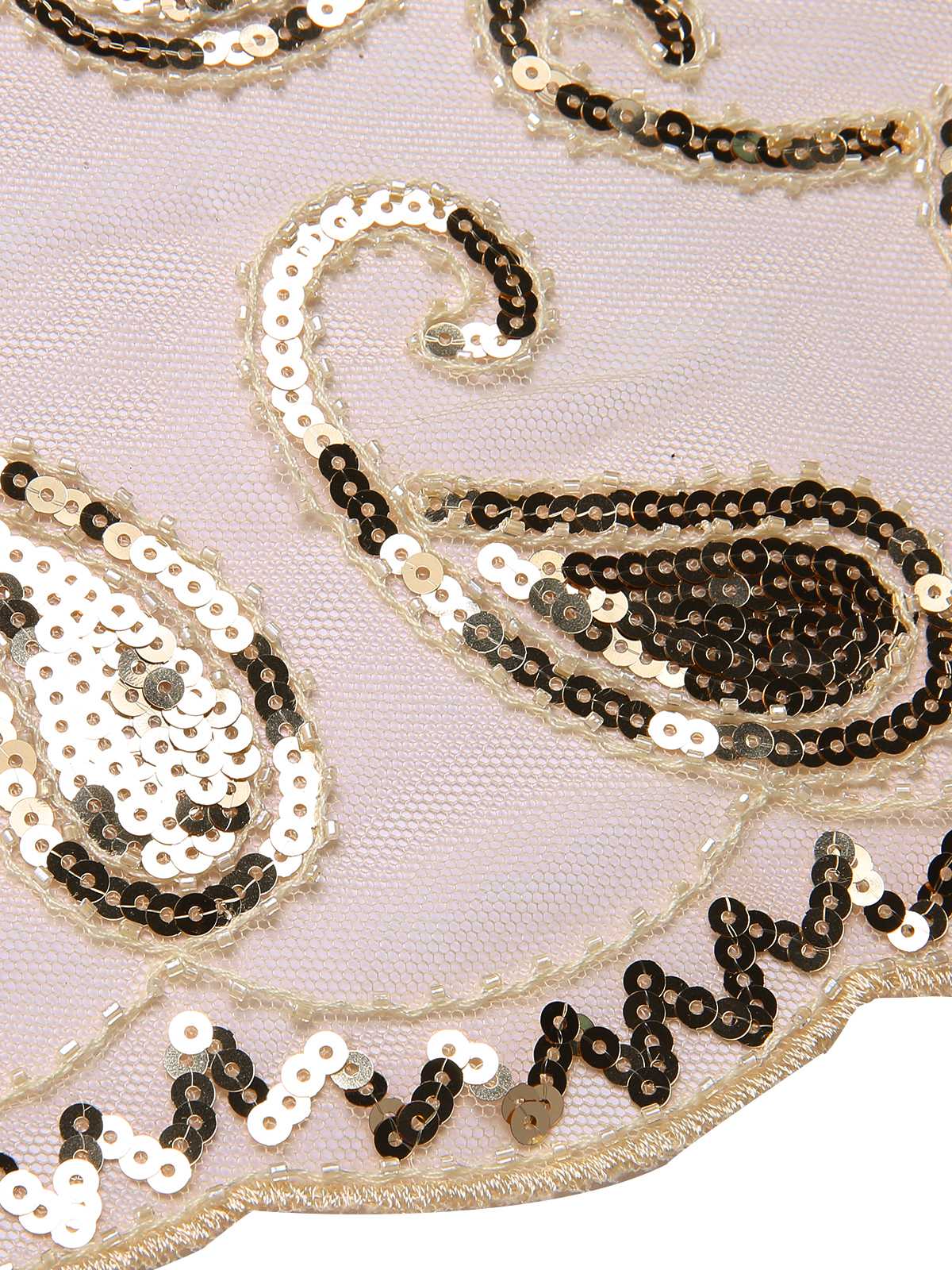 Gold 1920er Vintage Cashew Pailletten Umhang - Image 6