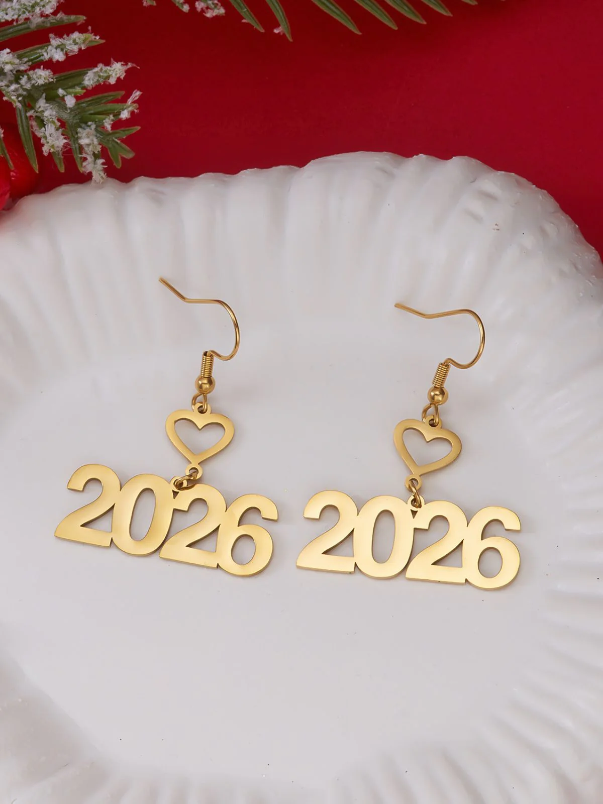 Gold 2026 Ausgehöhlt Legierung Tropfen Ohrringe - Image 3