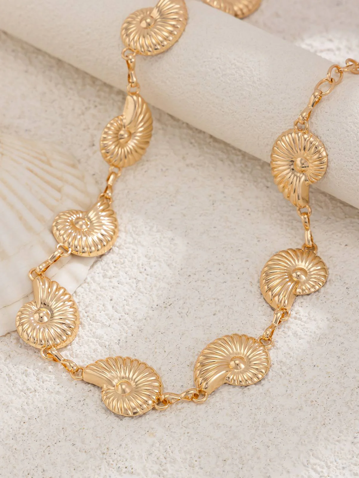 Gold Muschel Legierung Taillenkette - Image 6