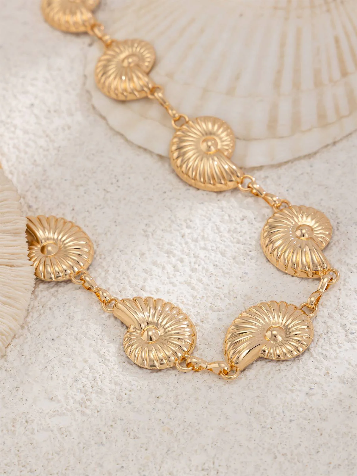 Gold Muschel Legierung Taillenkette - Image 7