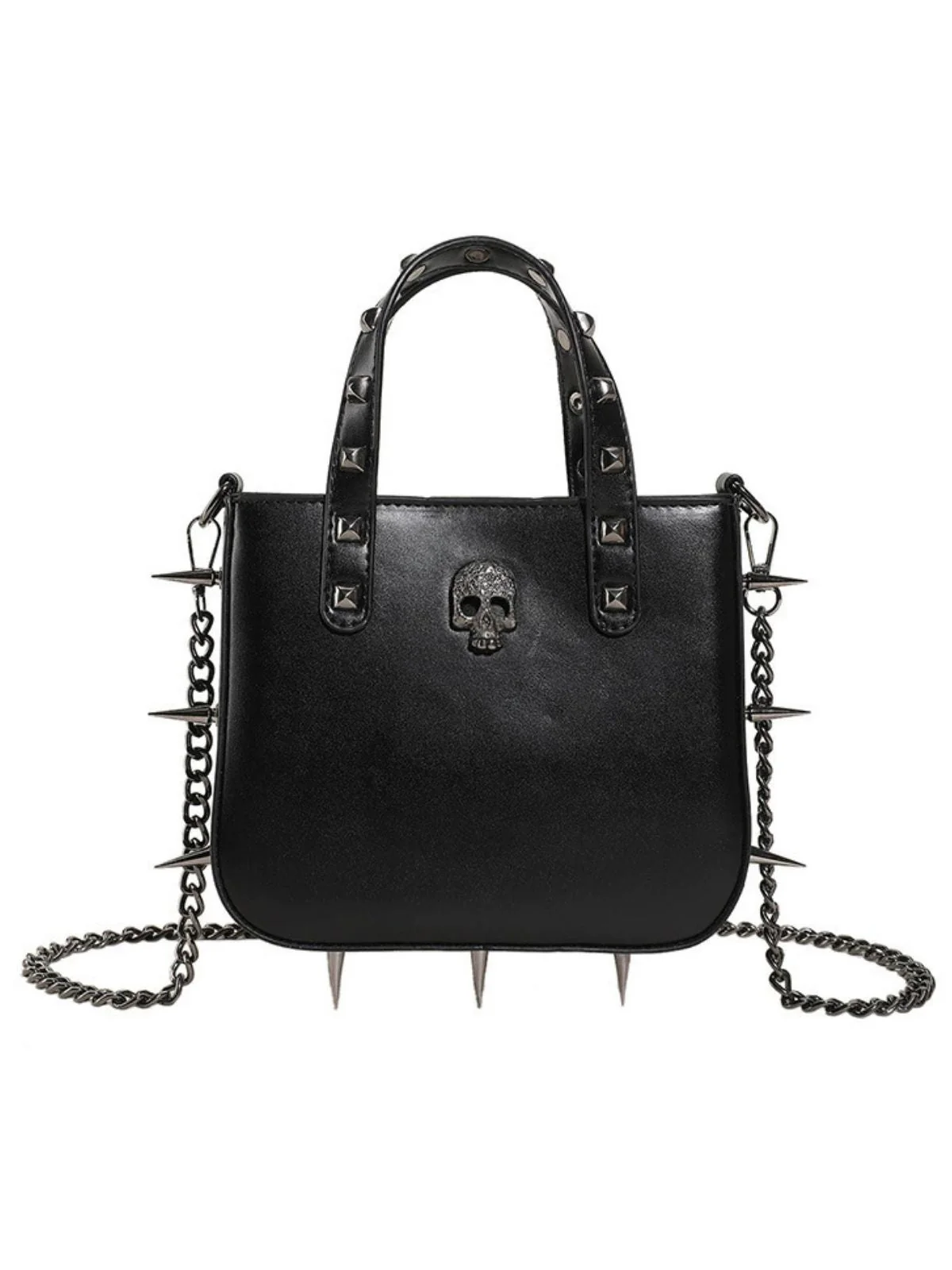 Gothic PU Leder Punk Nieten Handtasche - Image 3