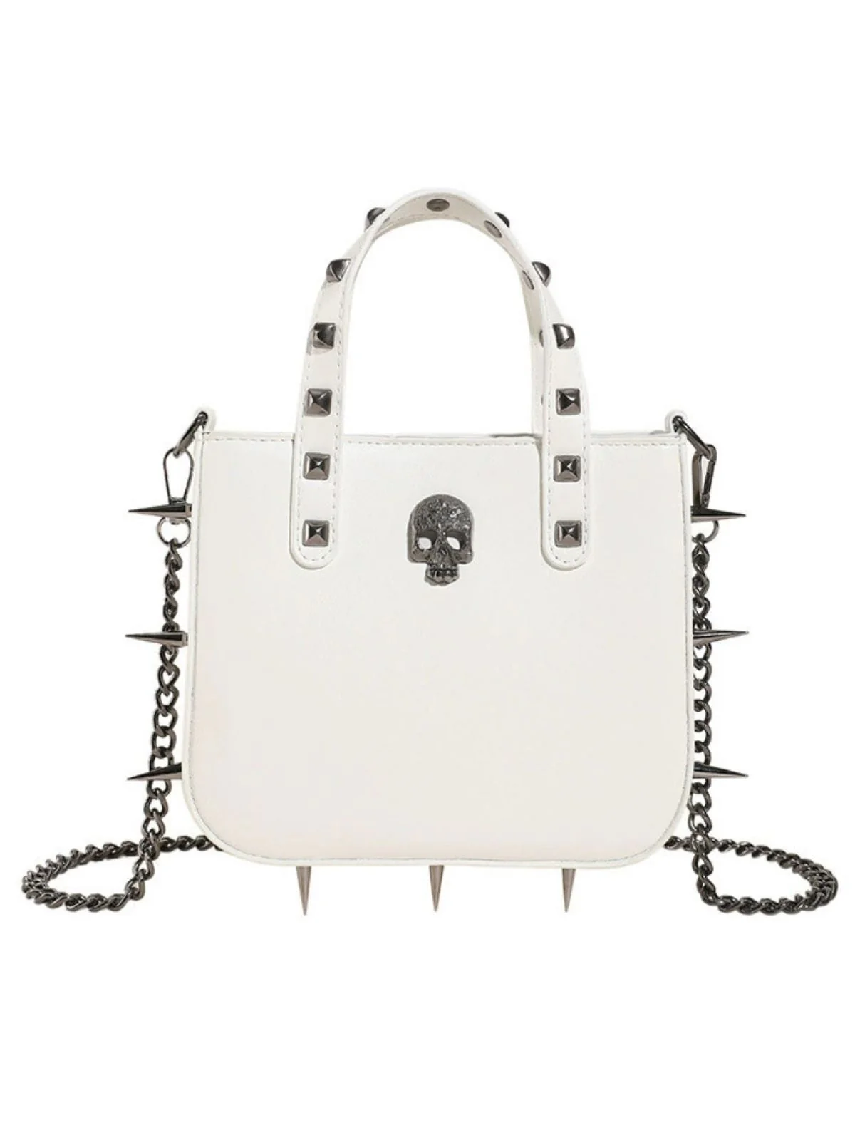 Gothic PU Leder Punk Nieten Handtasche - Image 4