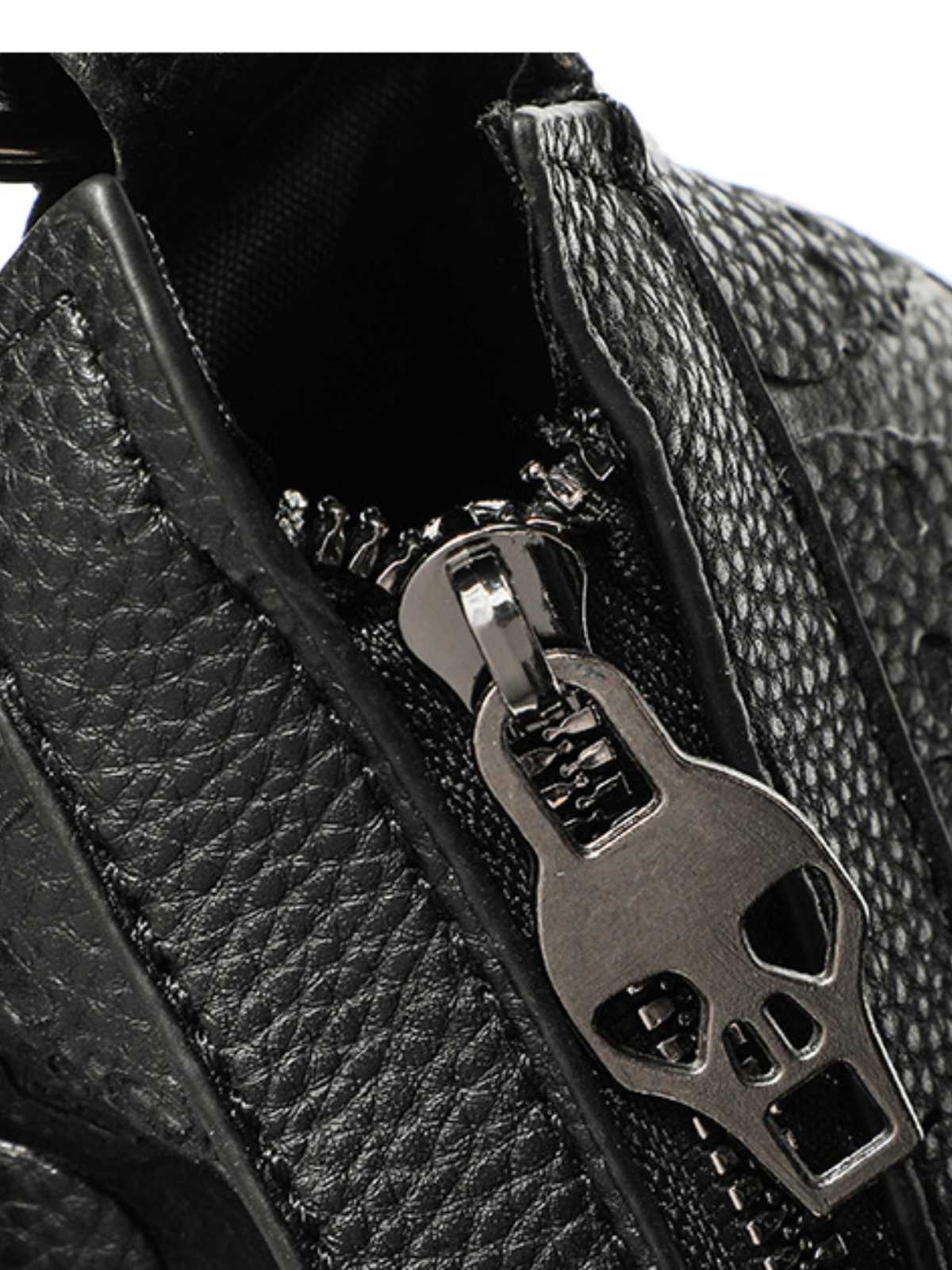 Gothic Schädel Nietenkette Hobo Tasche - Image 5