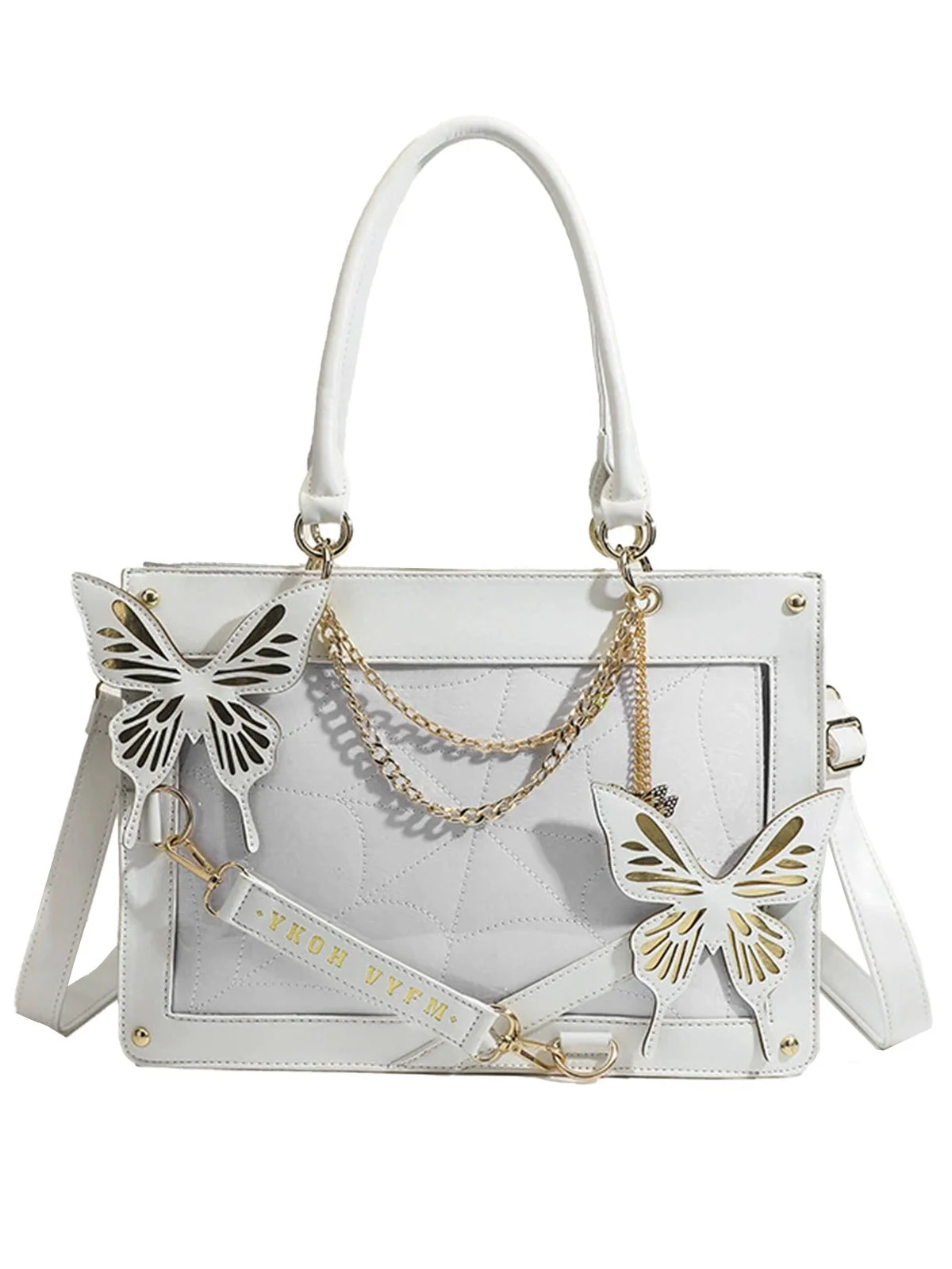 Gothic Schmetterling Spinnennetz Kette Handtasche - Image 2
