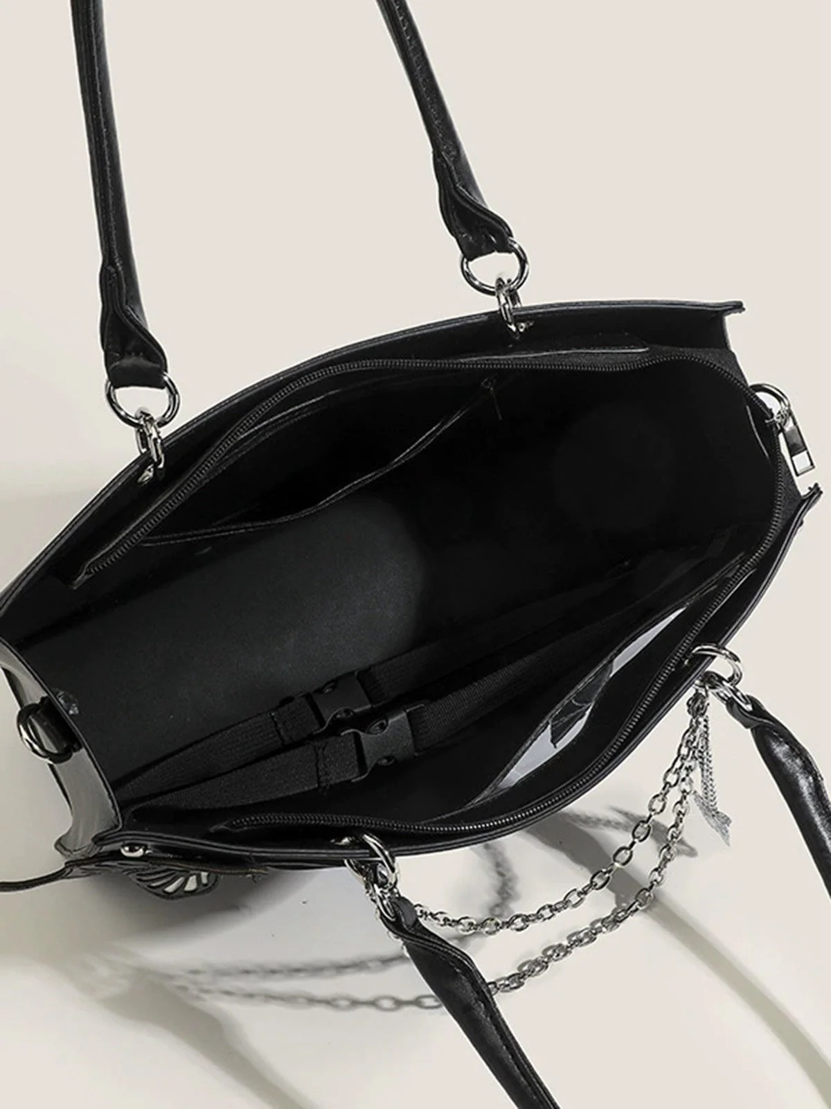 Gothic Schmetterling Spinnennetz Kette Handtasche - Image 5