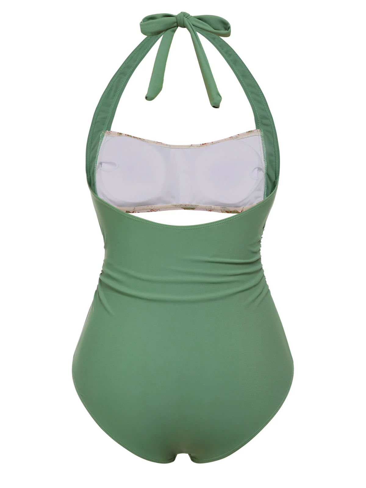 Grün 1930er Pfingstrose Halter Einteiler Badeanzug - Image 4