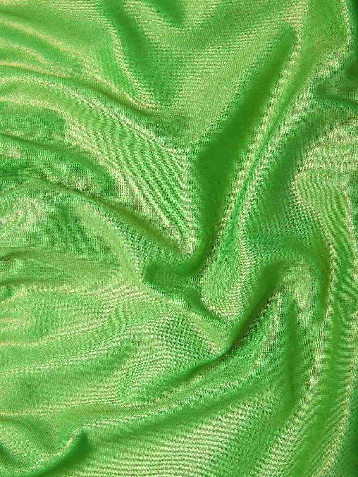 Grün 1970er Tinkerbell Elf Blütenblatt Saum Mini Kleid - Image 9