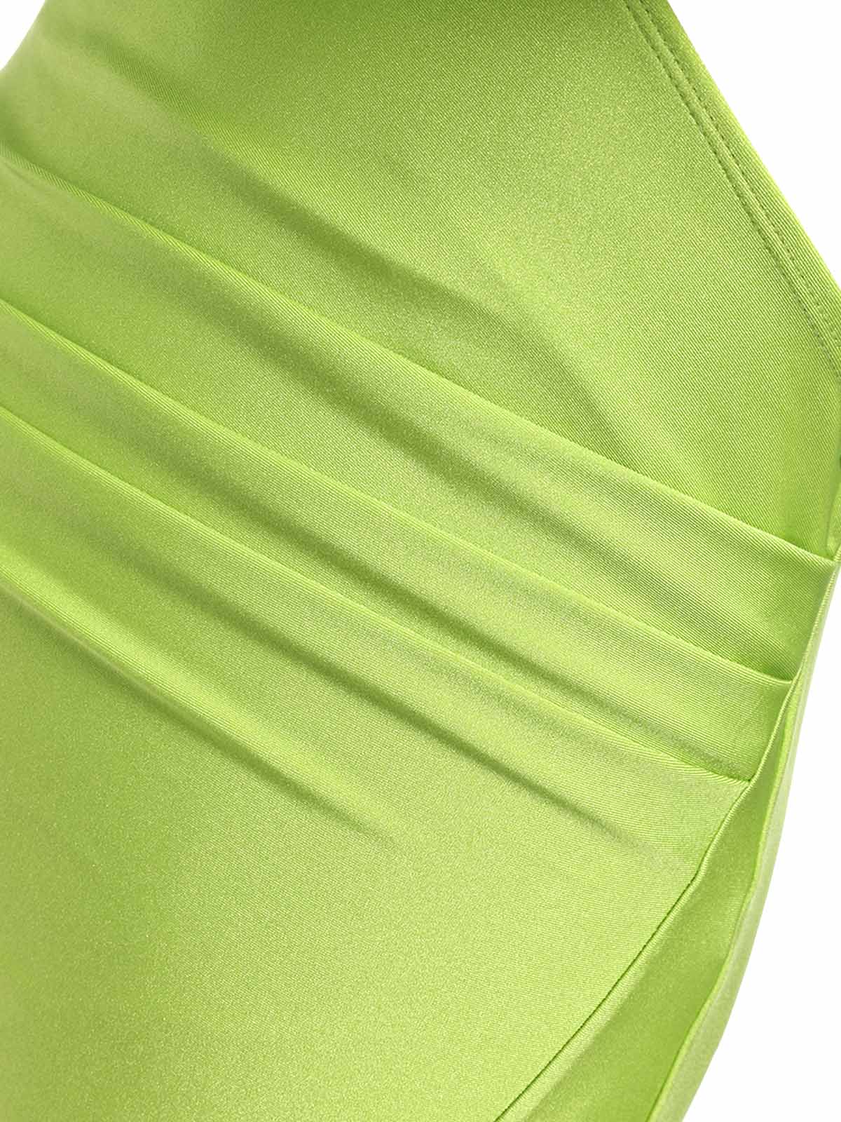 [Vorverkauf] Grüner 60er Badeanzug mit Blumen und Neckholder - Image 6