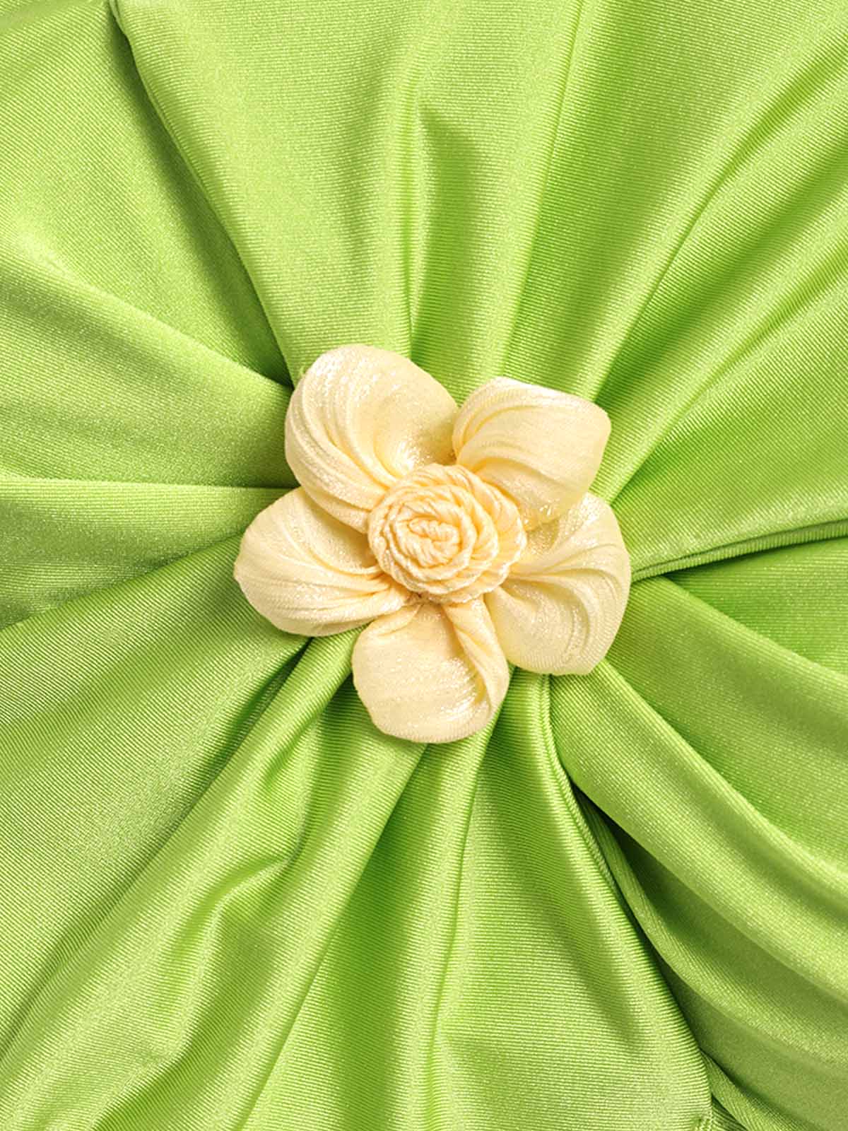 [Vorverkauf] Grüner 60er Badeanzug mit Blumen und Neckholder - Image 7