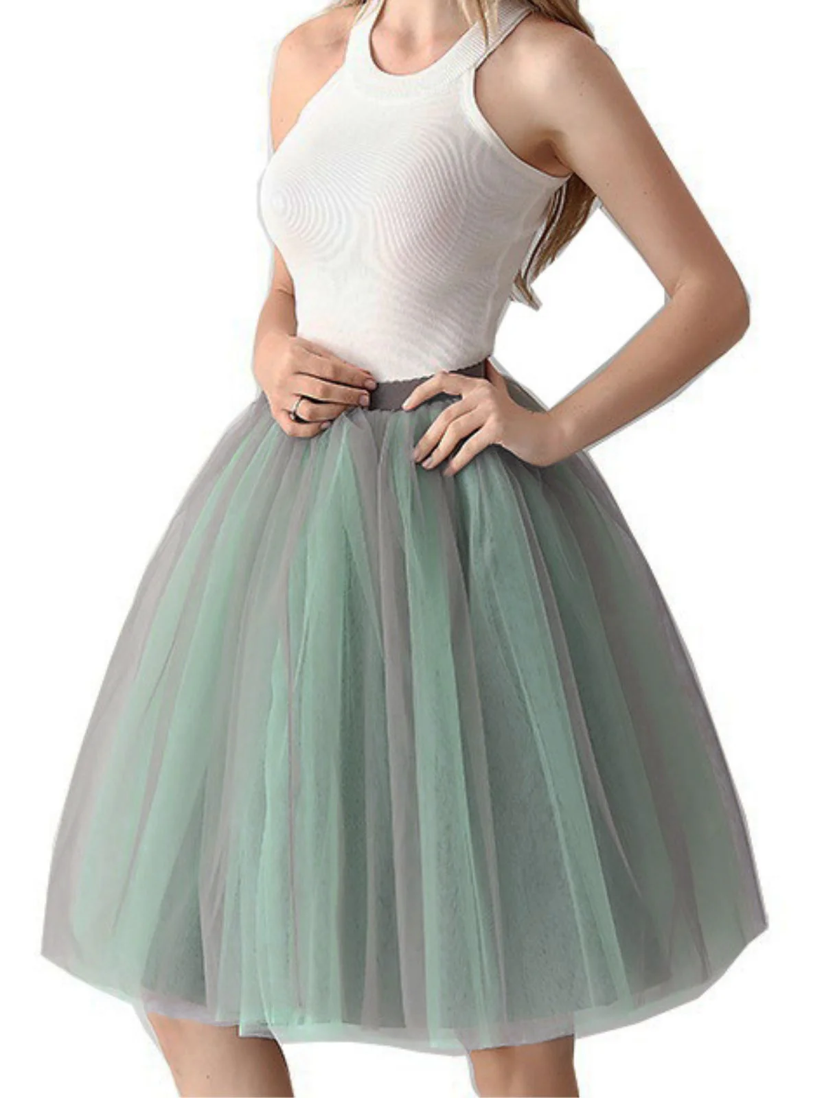 Gradient 1950er Schleife Gürtel Netz Unterrock Petticoat - Image 13