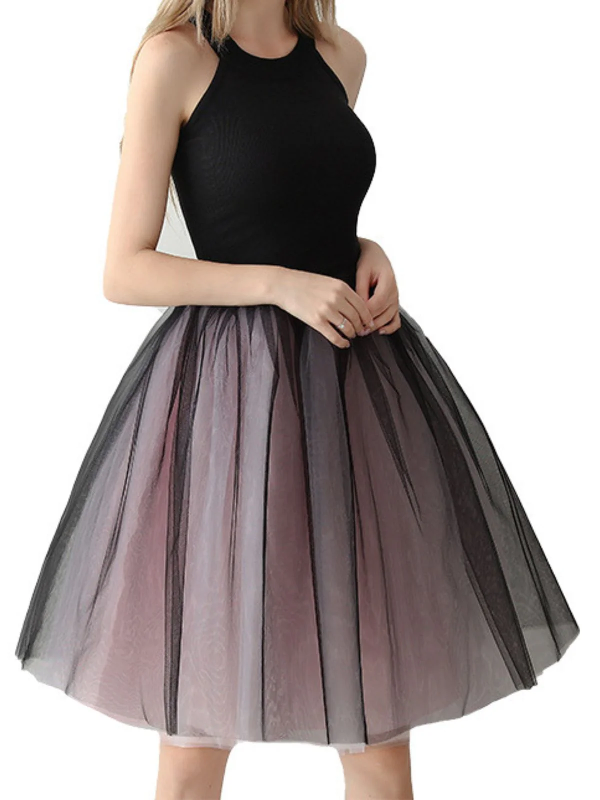 Gradient 1950er Schleife Gürtel Netz Unterrock Petticoat - Image 5