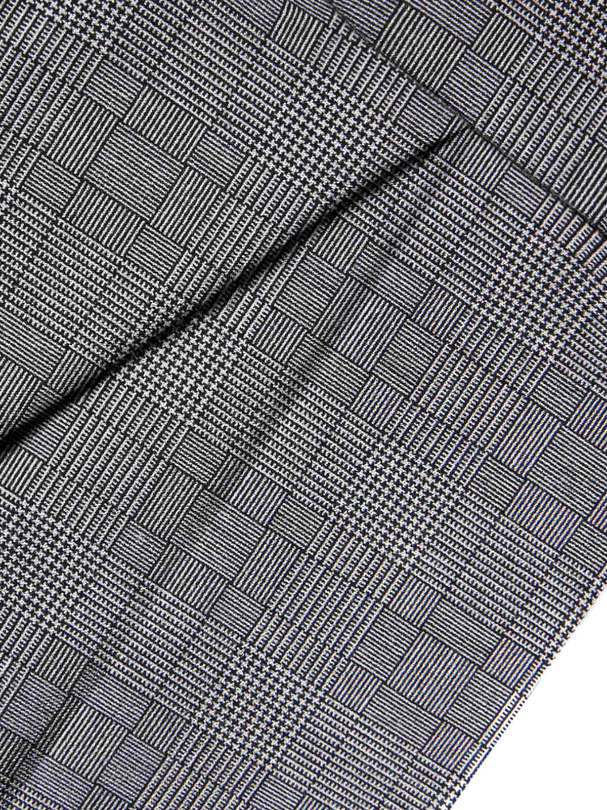 Grau 1940er Glen Plaid Geknöpft Overall Hose - Image 5