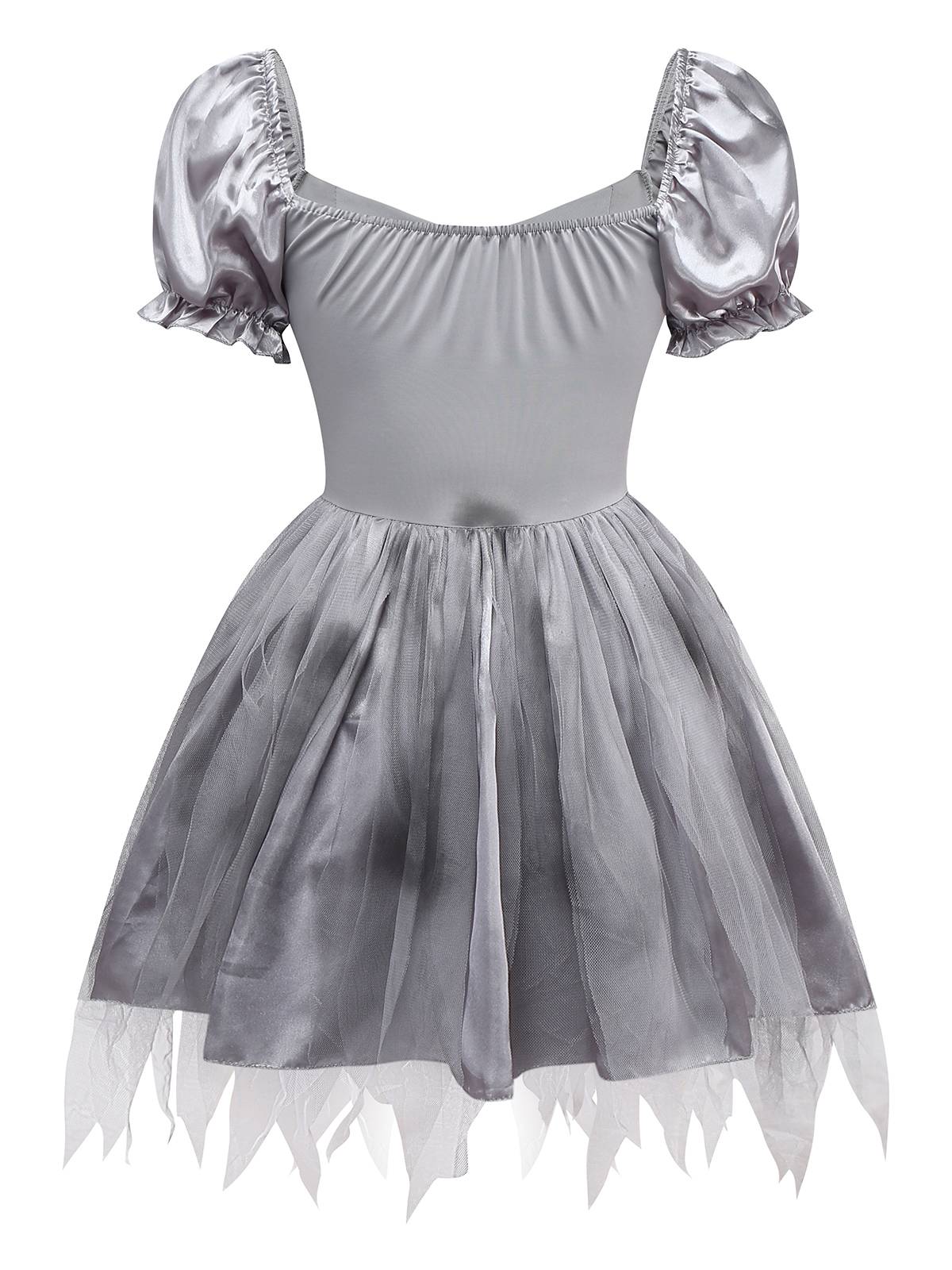 Grau 1950er Geisterbraut Zombie Tutu Kleid - Image 2